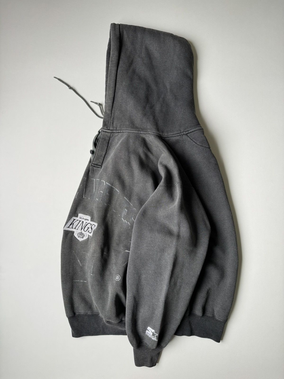 NHL × Vintage Vintage 1992 Los Angeles Kings Hoodie Starter Washed NHL y2k Size US M / EU 48-50 / 2 - 13 Thumbnail