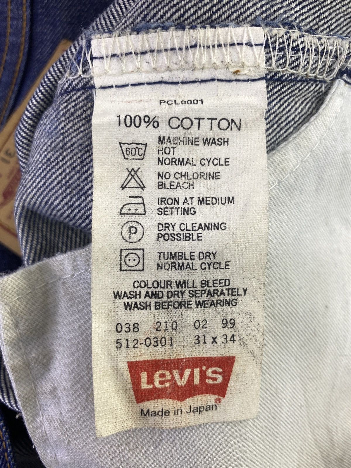 Levi's × Vintage Vintage Levis 512 Blue Wash Jeans - J913 Size US 31 - 7 Thumbnail