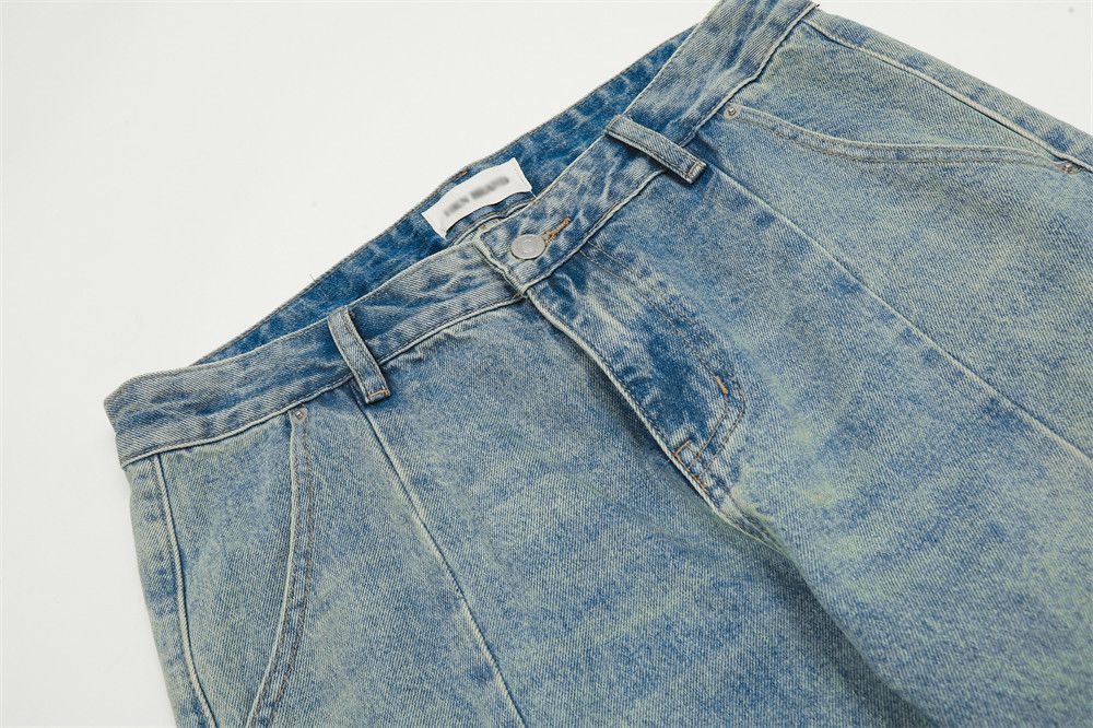 Japanese Brand × Vintage Men's street punk patchwork distressed washed casual jeans Size US 32 / EU 48 - 4 Thumbnail