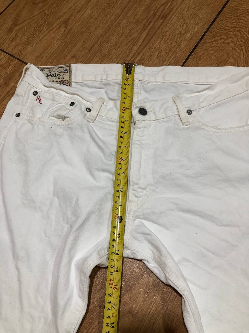 Polo Ralph Lauren vintage jeans Polo Ralph Lauren logo Y2K white Denim pants Size US 36 / EU 52 - 13 Thumbnail