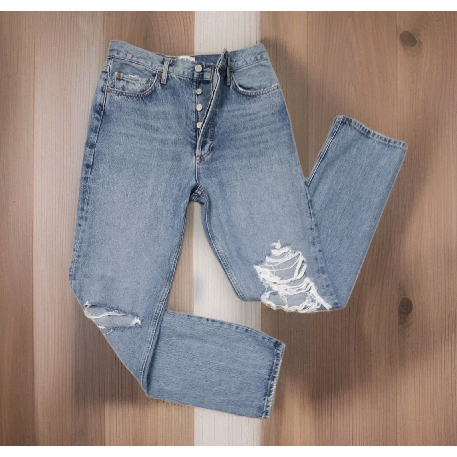 Agolde Agolde 90s Pinch Waist High Rise Womens Denim Jeans Size 27 Size 27" / US 4 / IT 40 - 6 Thumbnail