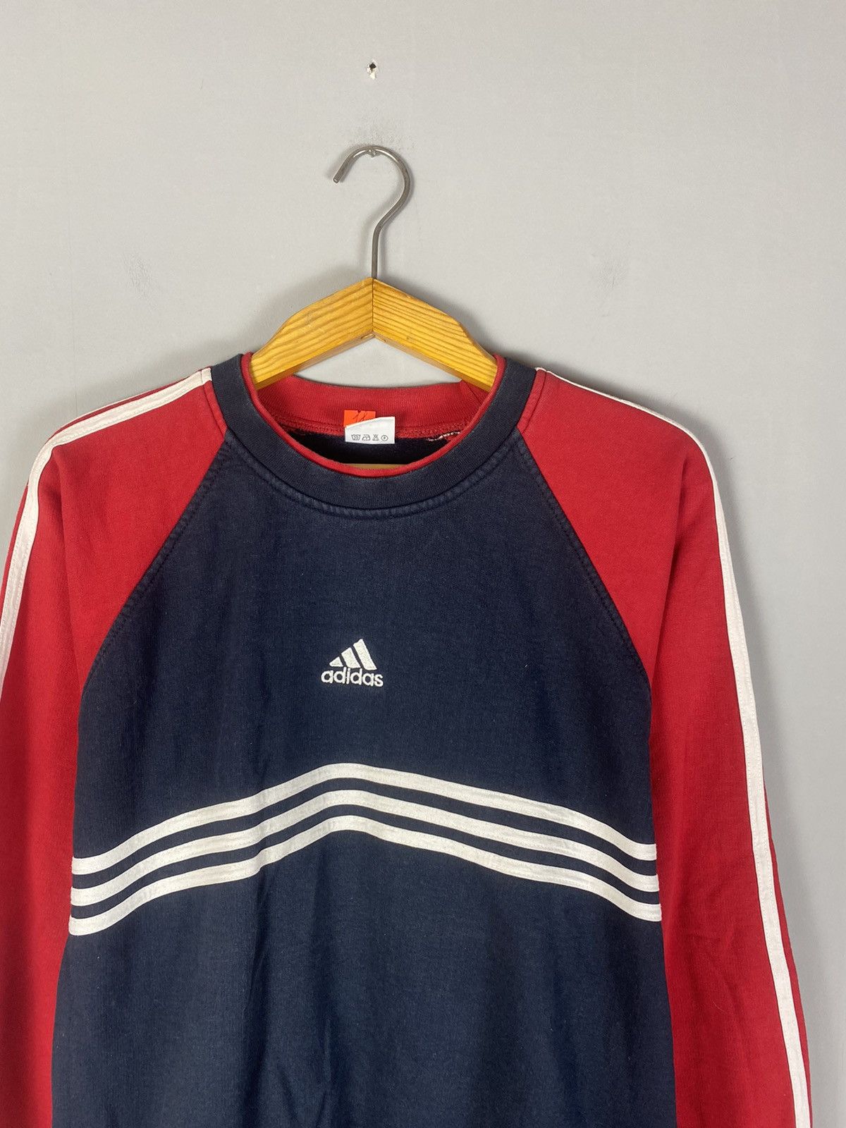 Adidas × Vintage Vintage 90s adidas sweatshirt big logo Size US XL / EU 56 / 4 - 2 Thumbnail