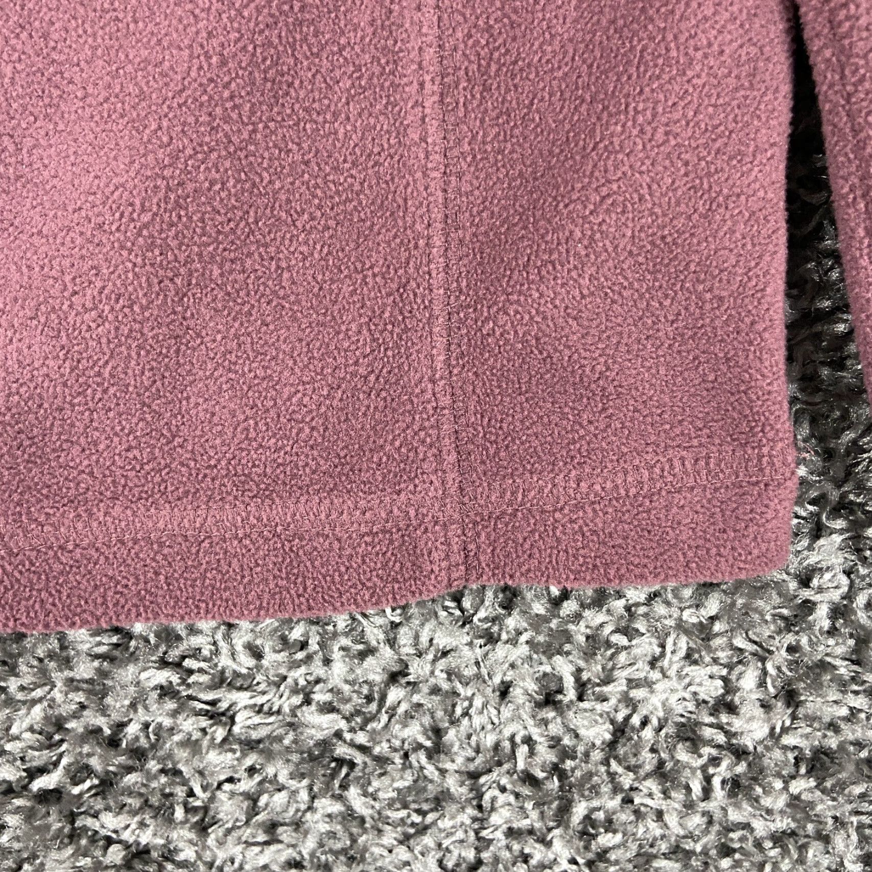 Vintage Columbia Pullover Jacket Fleece Women XL Maroon Long Sleeve Jacket Women XL Red Basic Jacket Mens? Size XL / US 12-14 / IT 48-50 - 2 Thumbnail