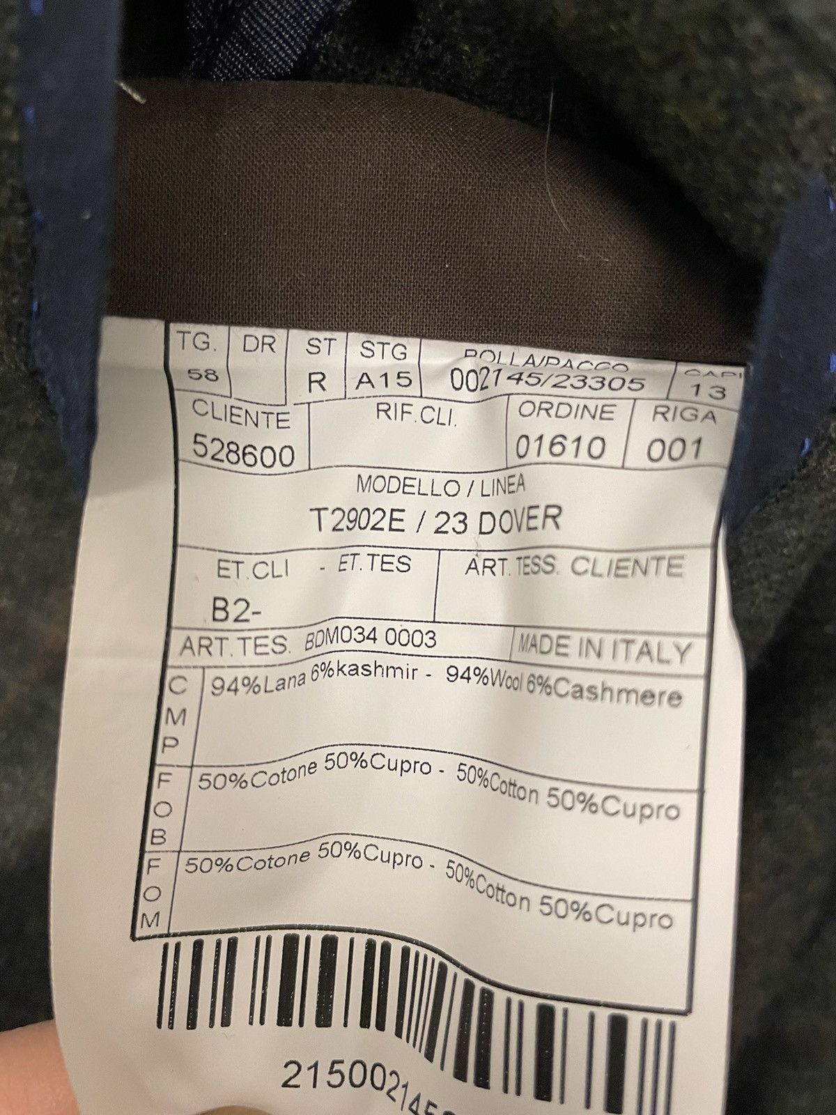 Boglioli Check Print Dover Jacket Size 48R - 10 Thumbnail