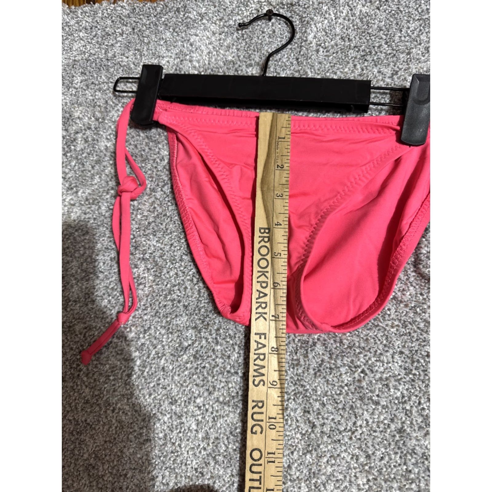 Vintage BECCA Bikini Bottom Womens XS Coquette Chic Beachy Swimwear Y2K Style Hot Pink Size 26" / US 2 / IT 38 - 4 Thumbnail