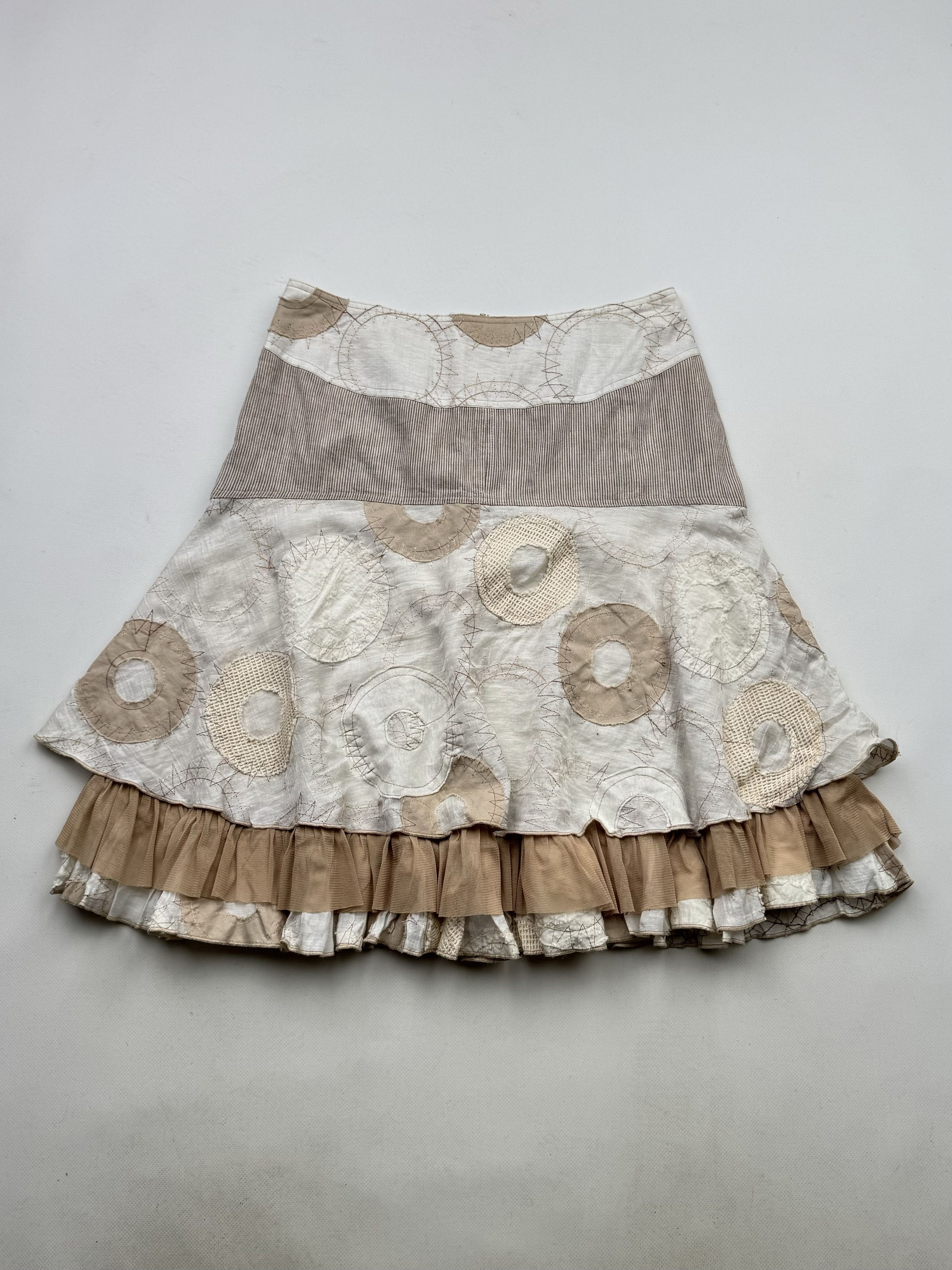 Japanese Brand 90's Midi Flared Skirt B67(V294)E2 Size 26" / US 2 / IT 38 - 1 Thumbnail