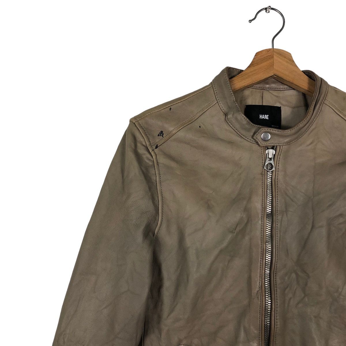 Japanese Brand 🔥Vintage Biker Leather Jacket Hare Japan Issey Miyake Size US M / EU 48-50 / 2 - 6 Thumbnail