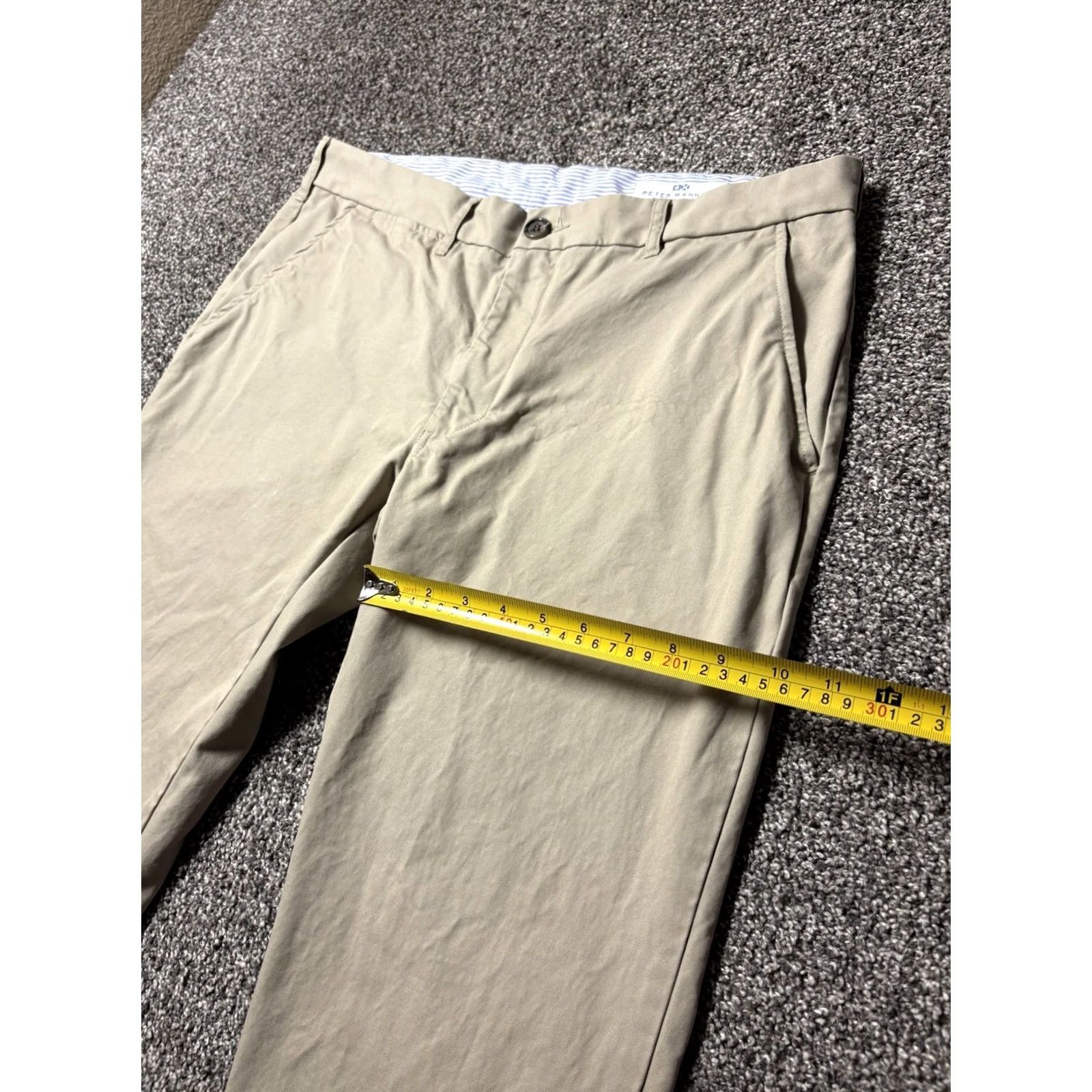 Vintage Peter Manning Pants Mens 36x26 Beige Khaki Chino Pants Classic Fit Casual Size US 36 / EU 52 - 6 Thumbnail