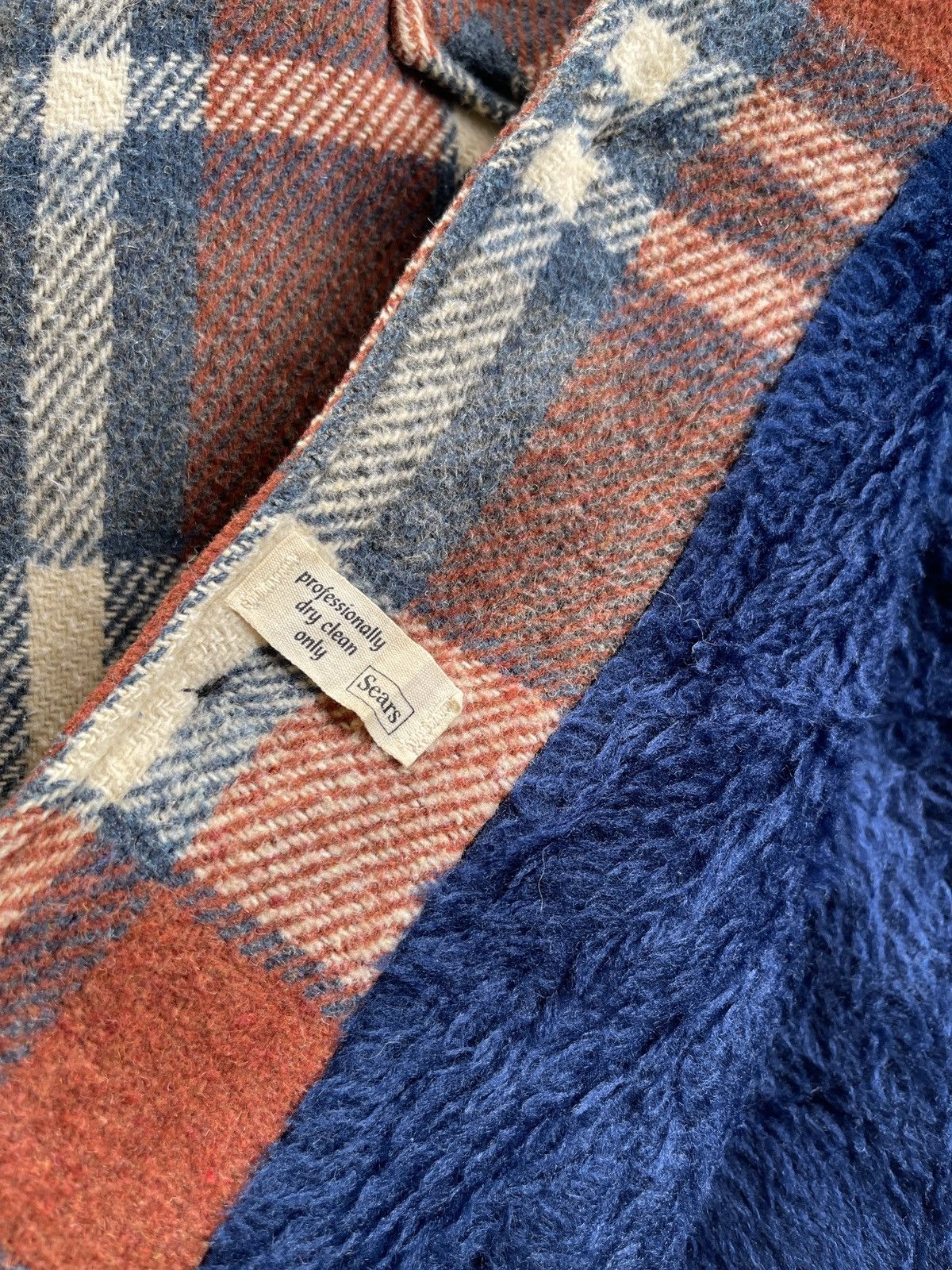 Sears 70s Sears Wool Plaid Sherpa Lining Jacket Size US M / EU 48-50 / 2 - 10 Thumbnail