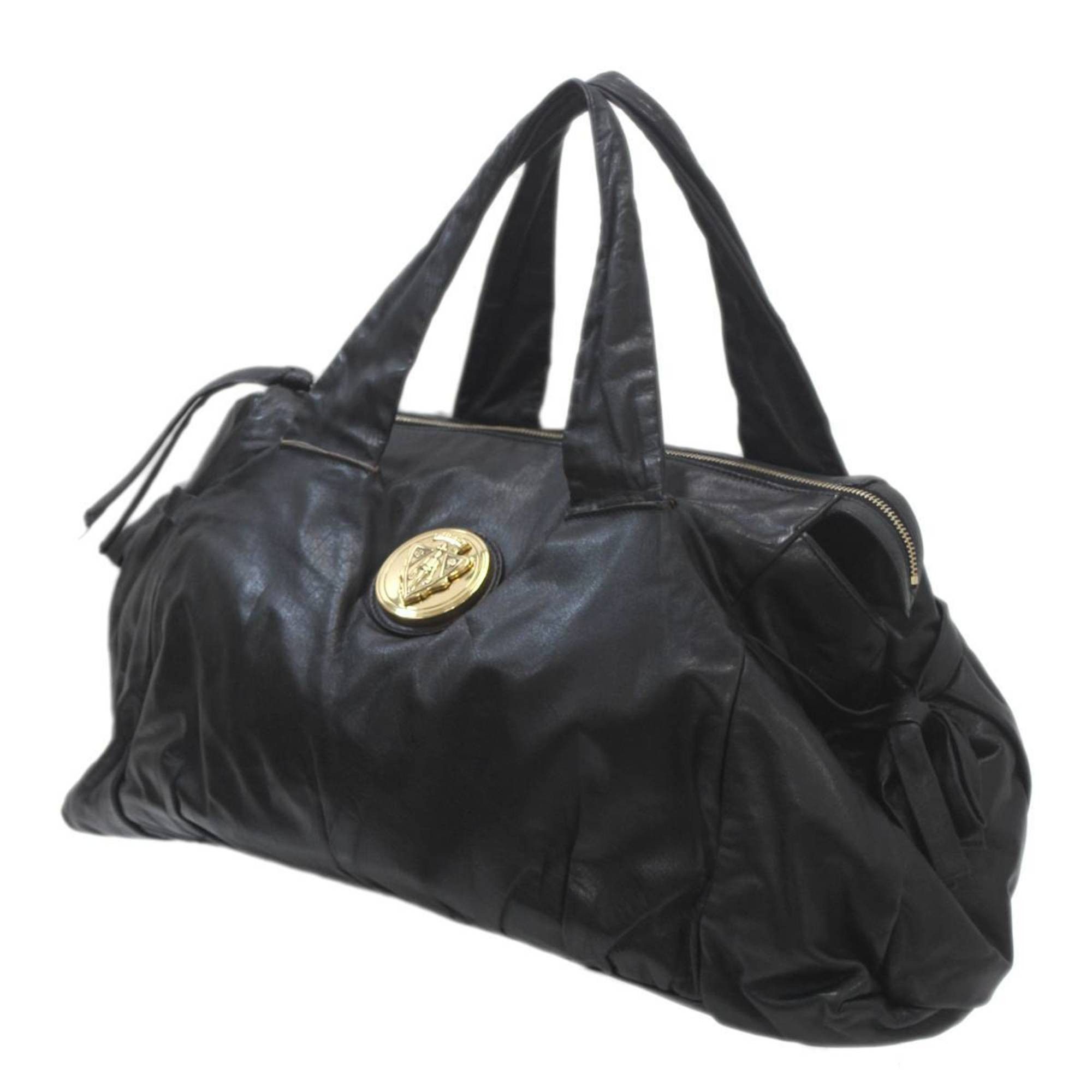 Gucci Handbag Tote Bag Historia Black 197021 Leather, Women's