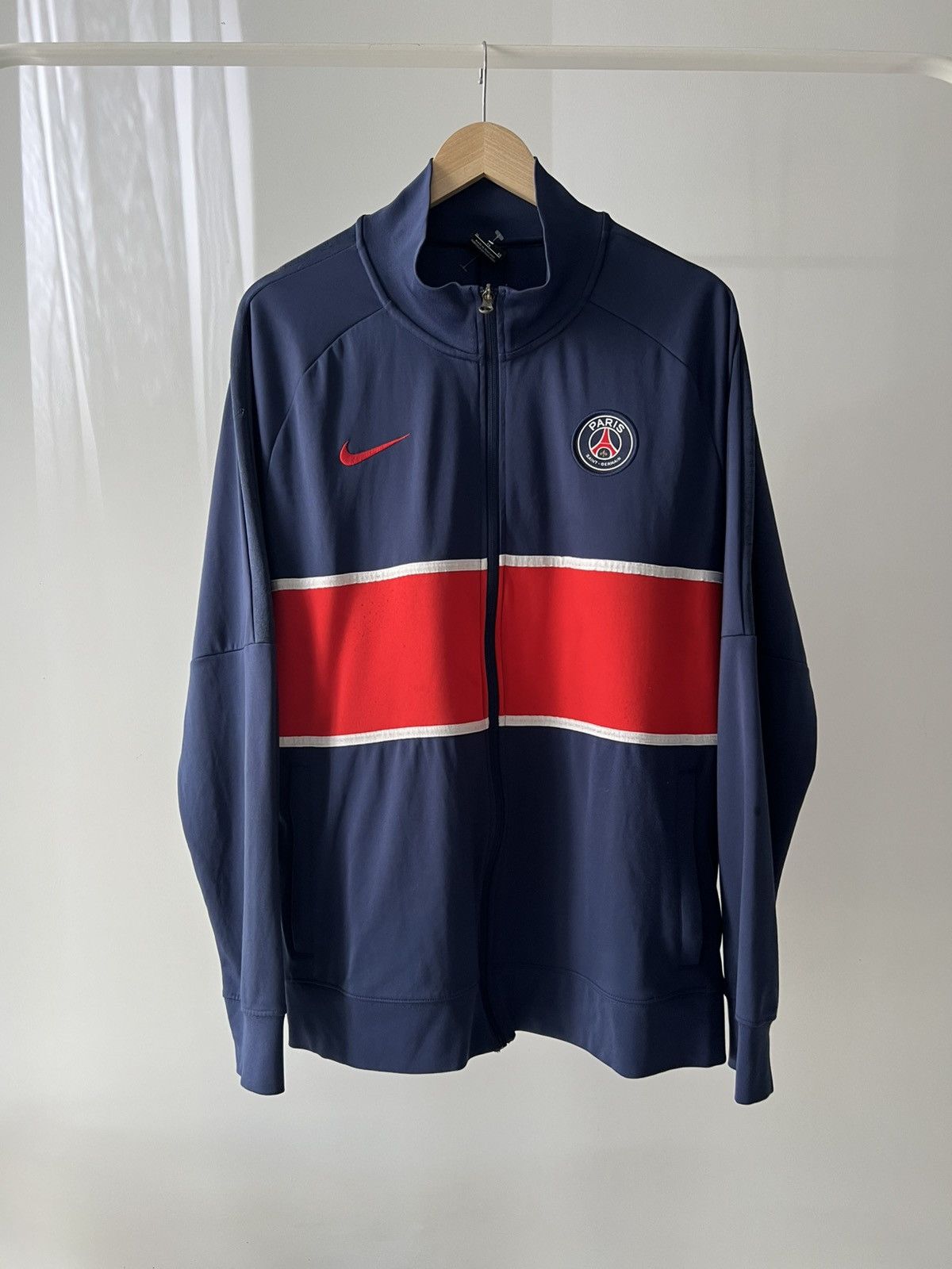 Nike Nike PSG Zip hoodie Blue 2020 Size US XL / EU 56 / 4 - 1 Thumbnail