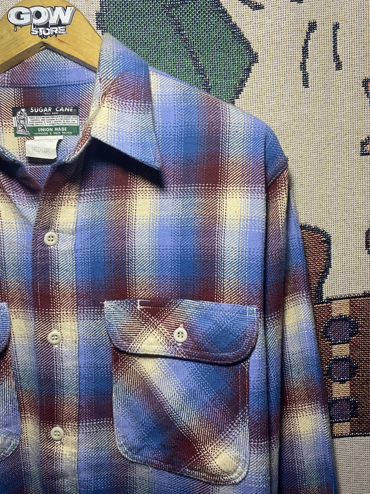 Sugar Cane Sugarcane Toyo Enterprise Flannel Veterano Vintage Kapital Size US L / EU 52-54 / 3 - 4 Thumbnail