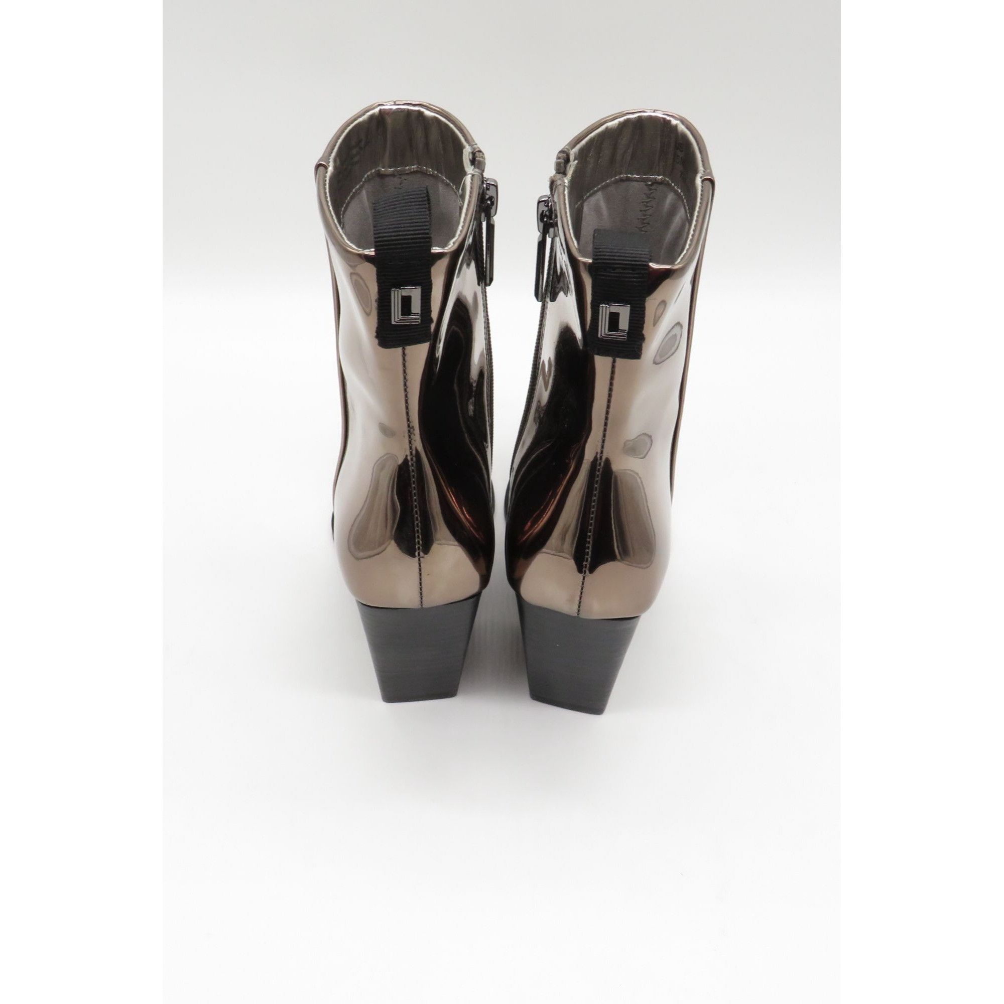 Karl Lagerfeld Karl Lagerfeld Women's Metallic Pointed Toe Ankle Boots Bloc Size US 6.5 / IT 36.5 - 4 Thumbnail