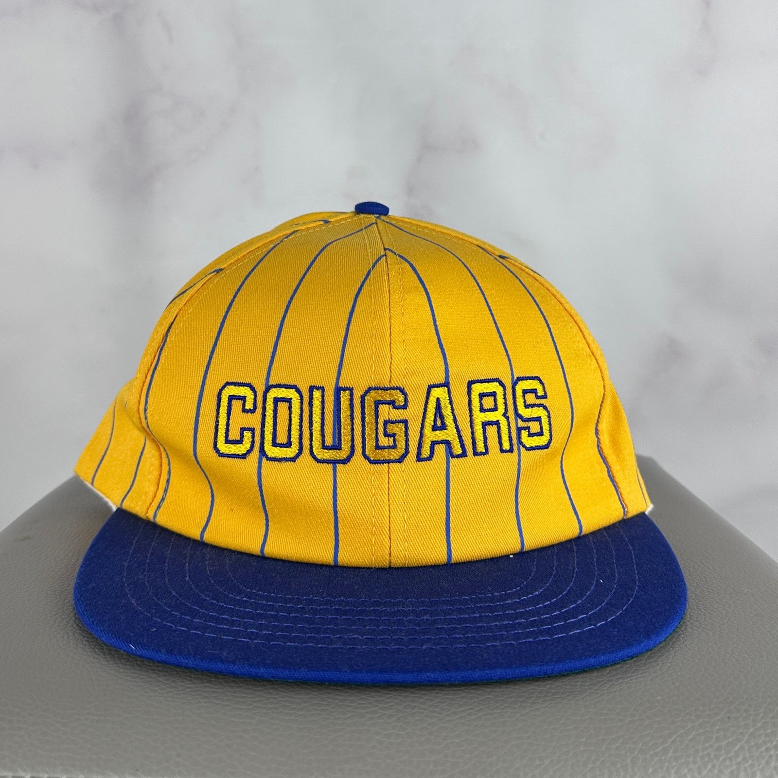 Vintage Vintage Cougars Yellow SnapBack Hat Size ONE SIZE - 1 Thumbnail