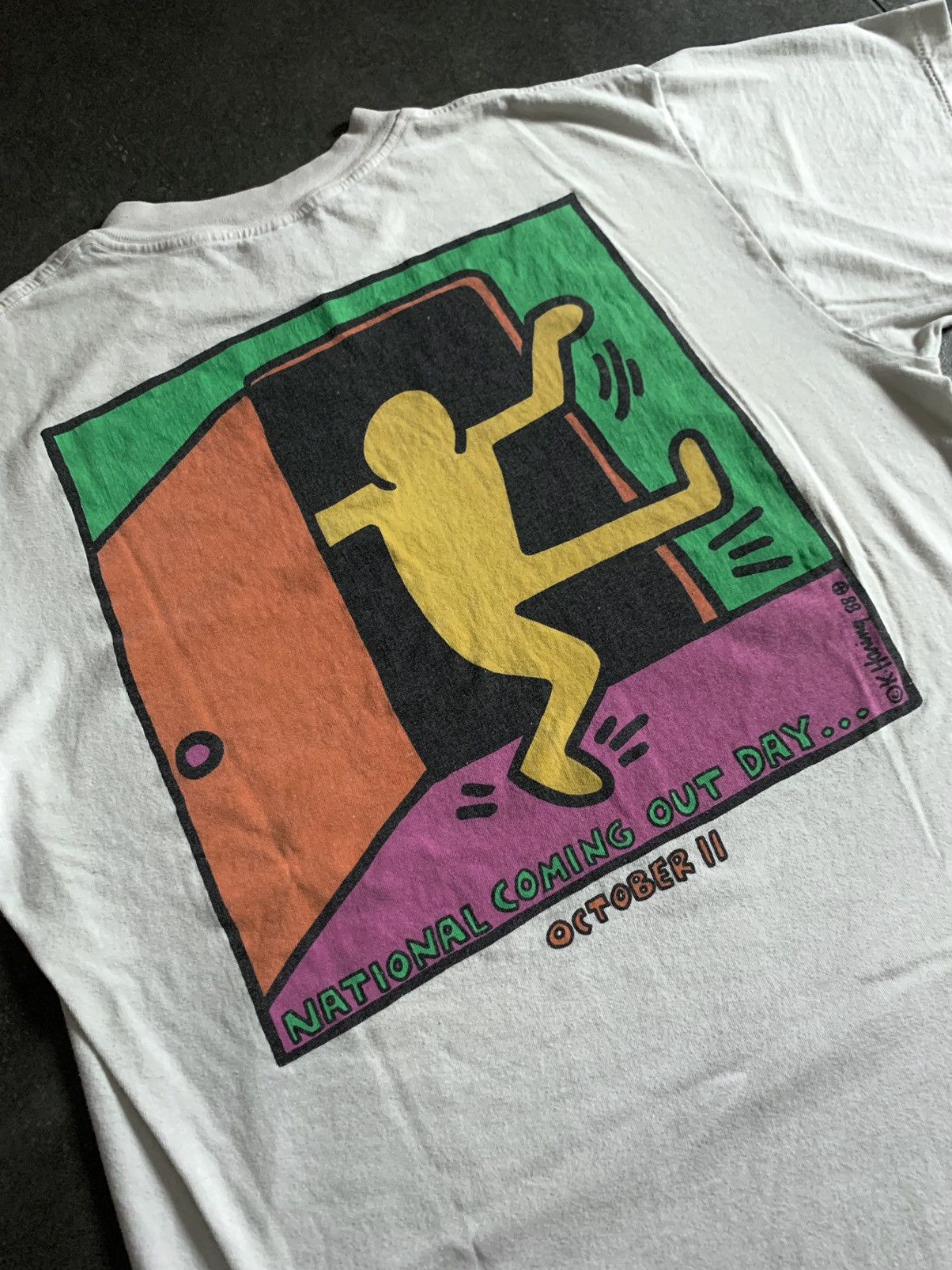 Keith Haring Vintage Keith Haring NCOD ‘88 Size US L / EU 52-54 / 3 - 5 Thumbnail
