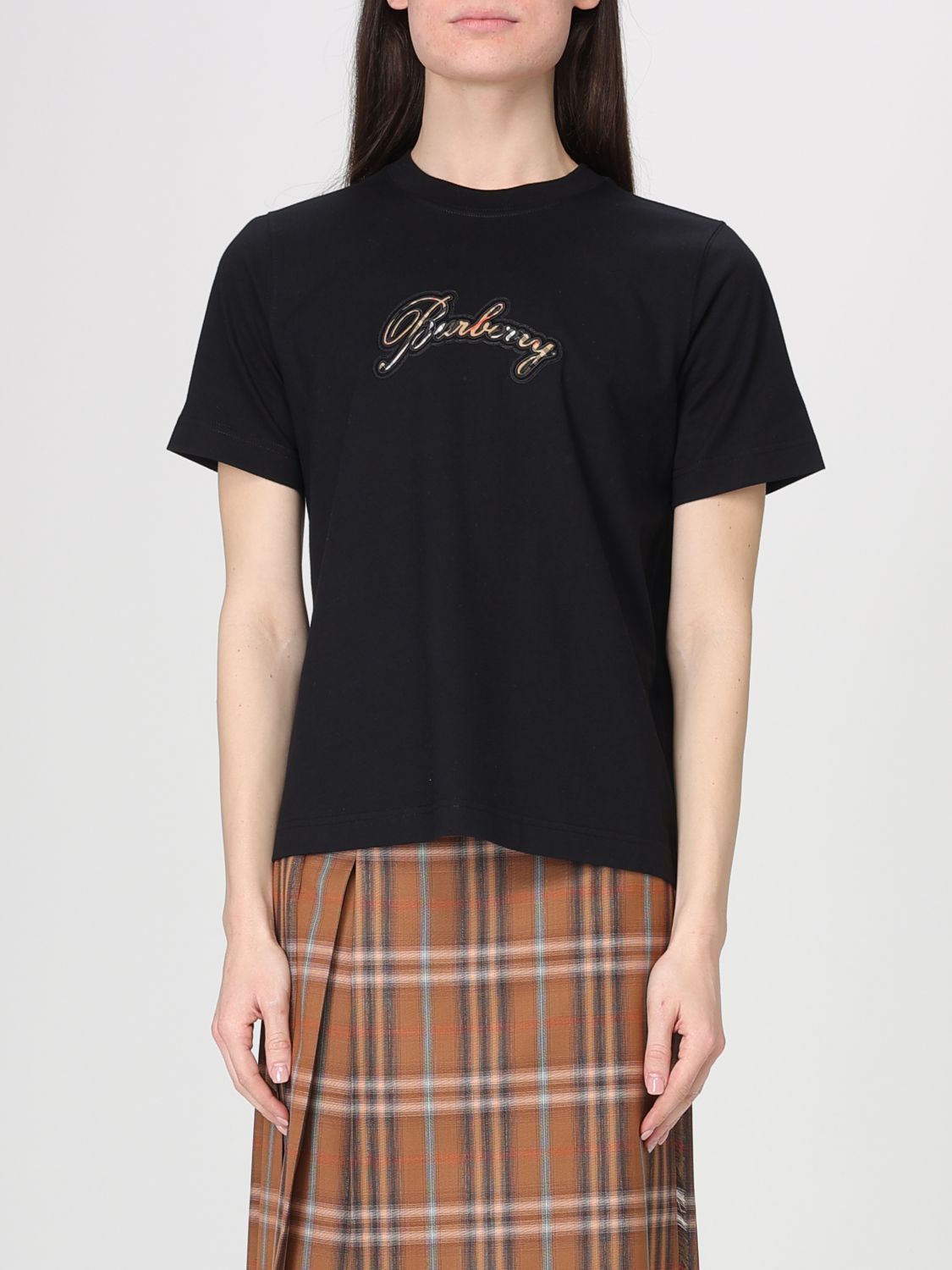 Burberry Burberry T-Shirt Woman Black Size L / US 10 / IT 46 - 1 Thumbnail