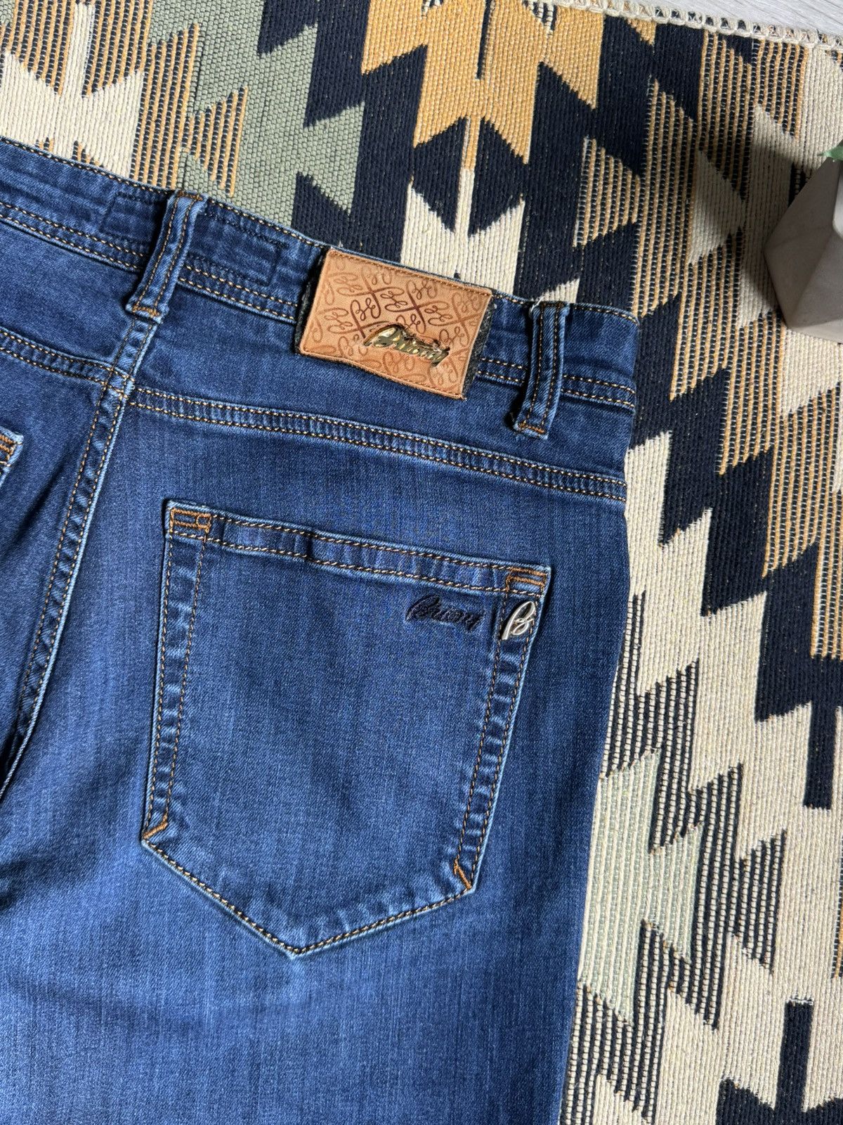 Brioni Brioni Logo Denim Luxury Jeans Size US 31 - 5 Thumbnail
