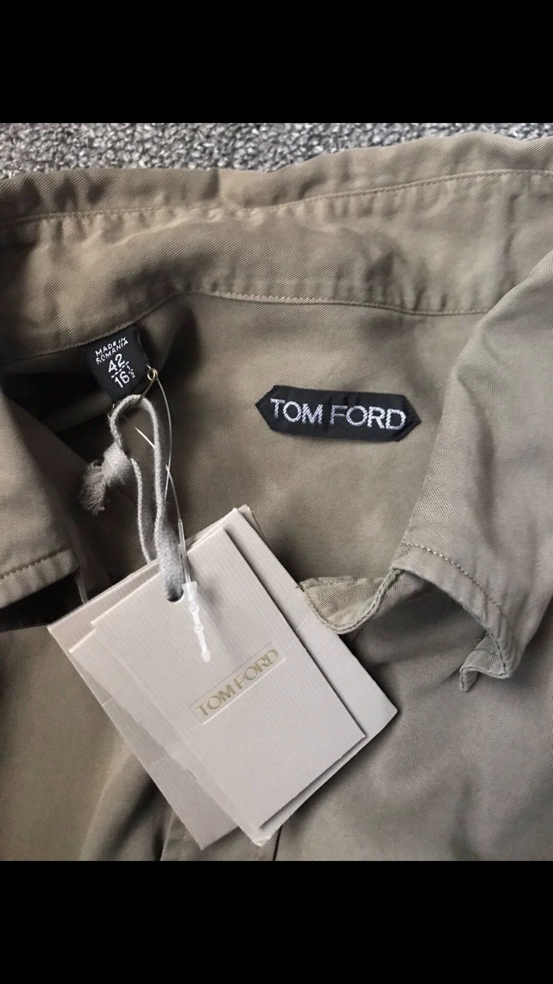 Tom Ford Tom Ford Military Lyocell Shirt 42 Size US XL / EU 56 / 4 - 5 Thumbnail