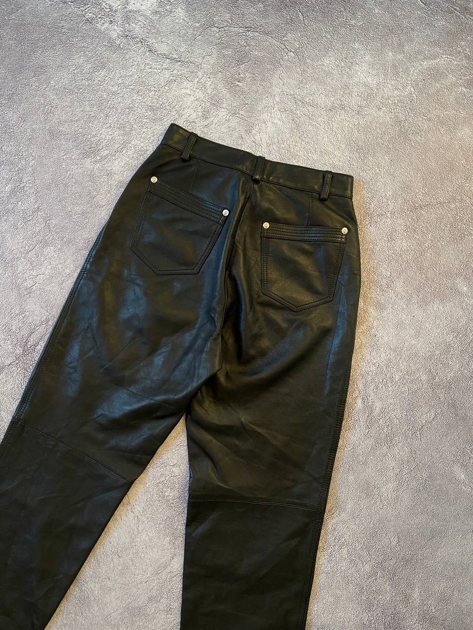 Versus Versace Versus Gianni Versace Vintage Leather Pants Iconic 90s women Size 28" / US 6 / IT 42 - 10 Thumbnail