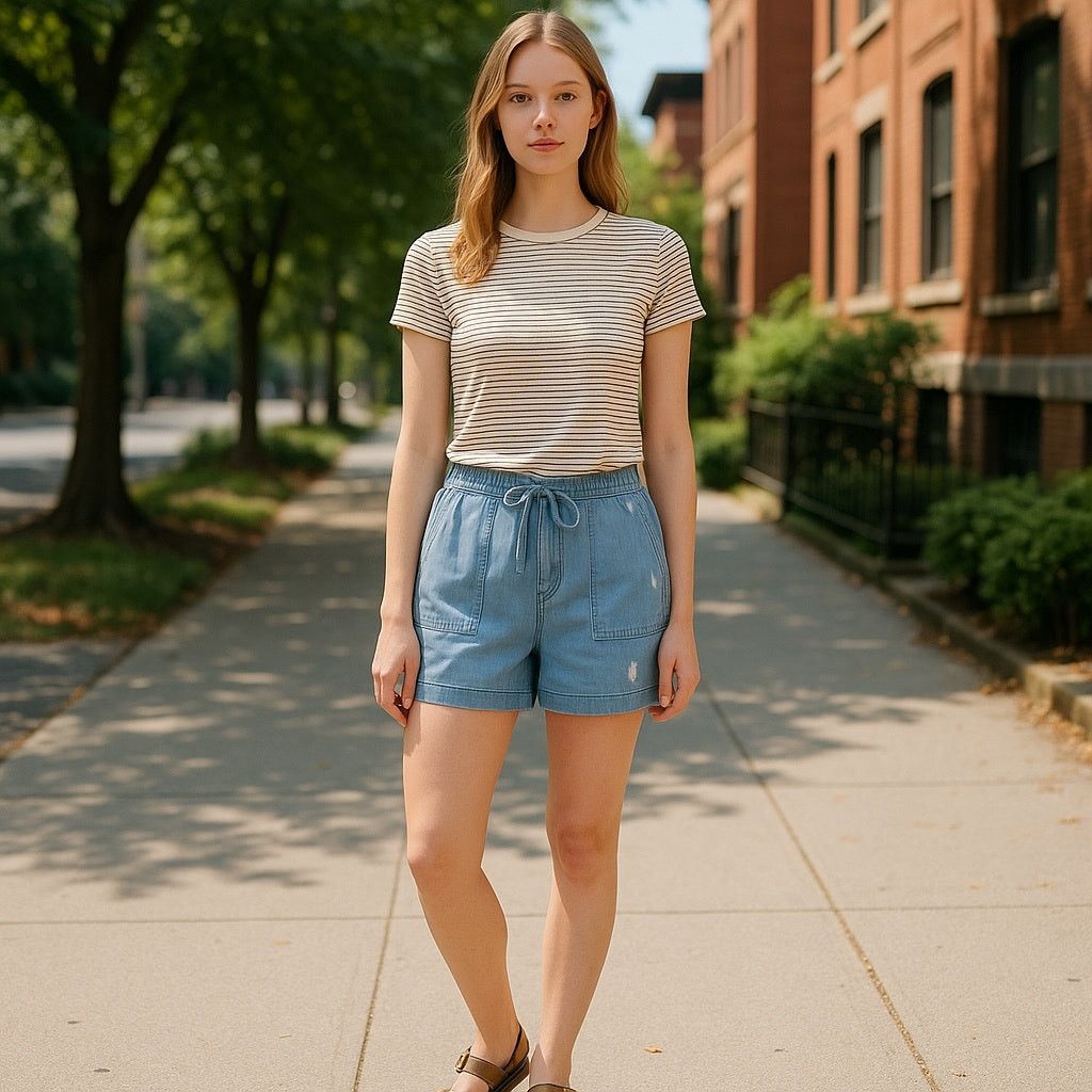 Nordstrom Light Blue Women's Shorts Size 30" / US 8 / IT 44 - 1 Thumbnail