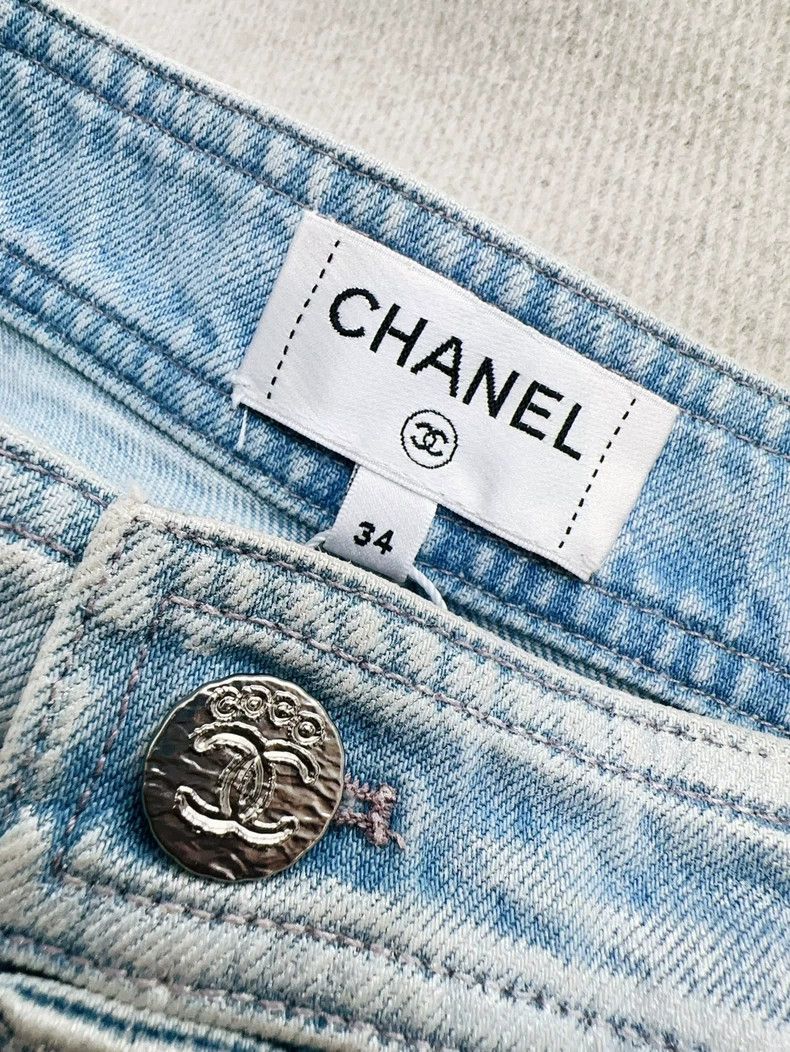 Chanel Chanel Beach series blue silver buckle jeans Size 42" / US 20 - 6 Thumbnail