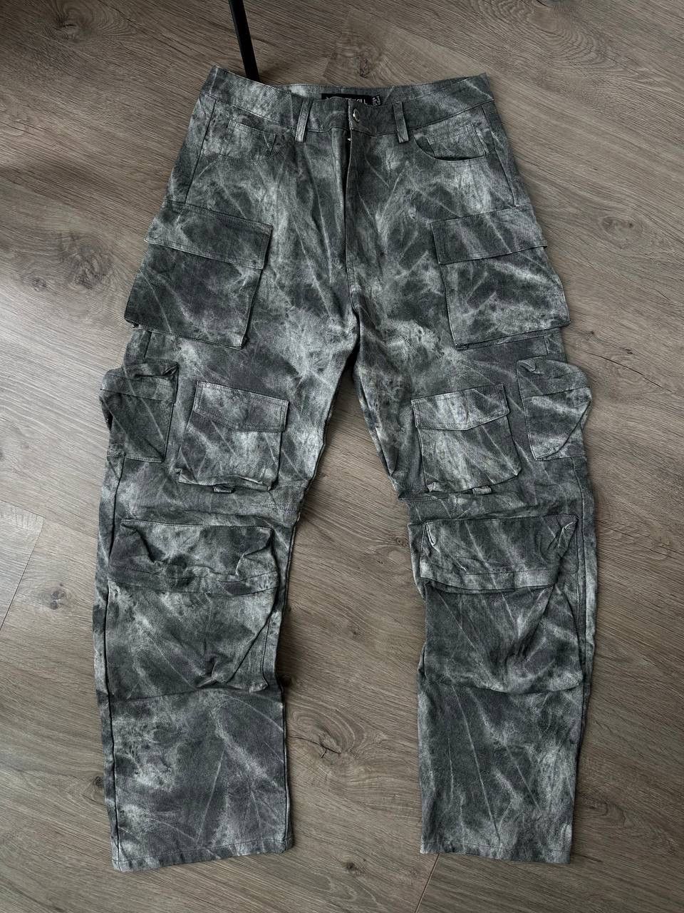 Japanese Brand Vintage Japanese Gray Pocket Cargo Avant Garde Pants Size US 30 / EU 46 - 4 Thumbnail