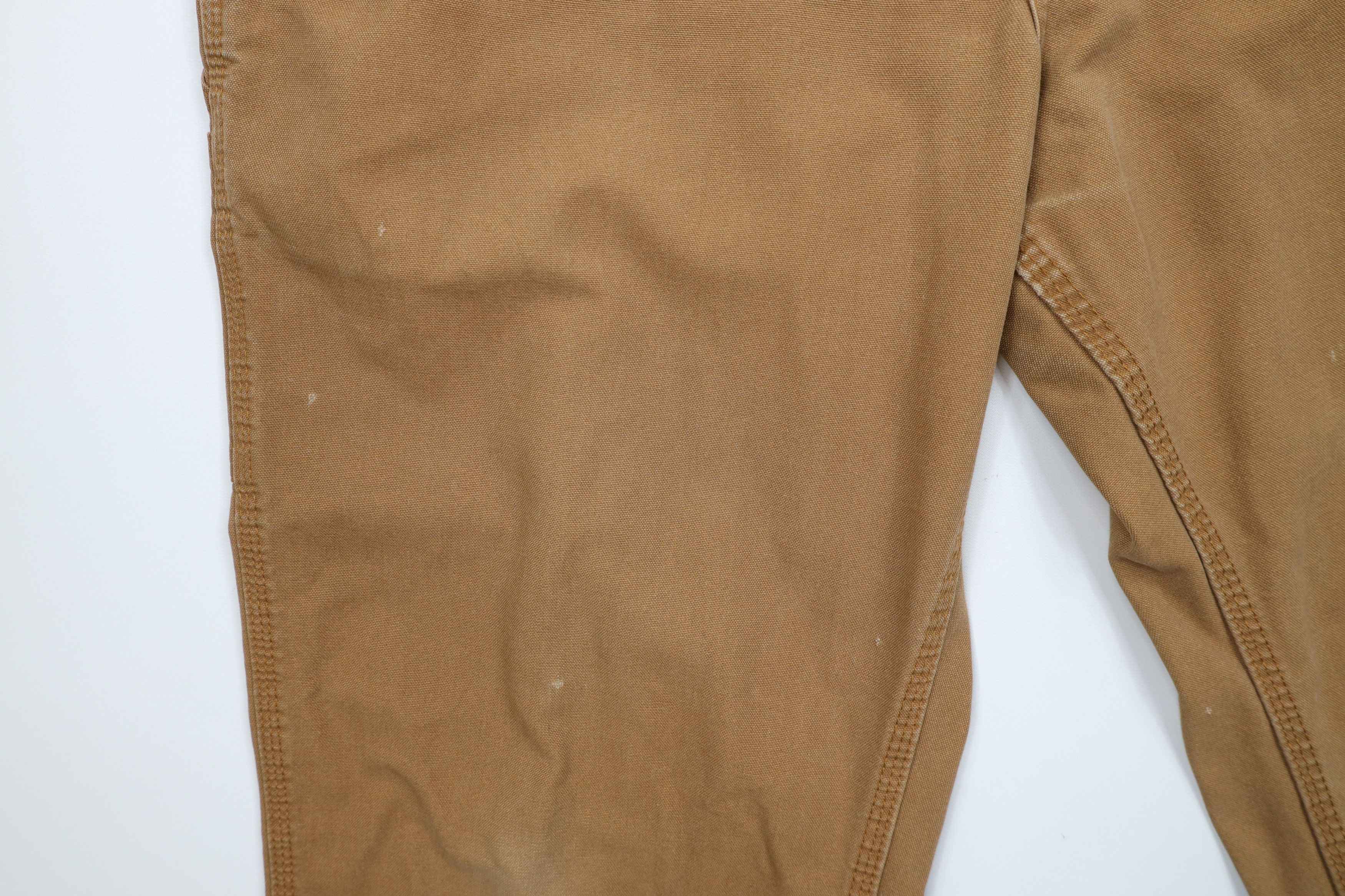 Carhartt Vintage Carhartt Canvas Wide Leg Dungaree Pants Duck Brown Size US 40 / EU 56 - 6 Thumbnail