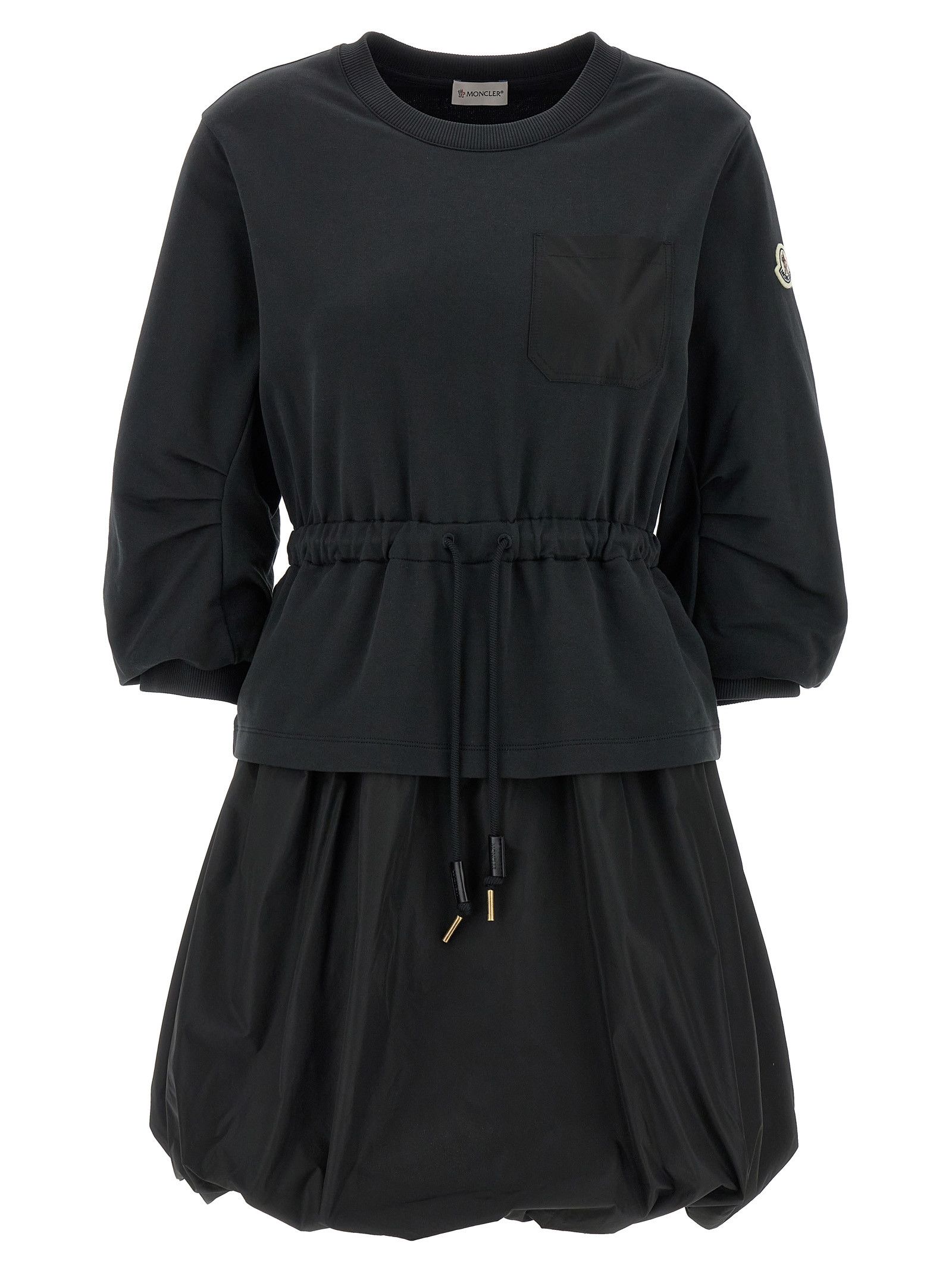 ワンピース MONCLER Cotton and silk mini chemisier dress Moncler Cotton And Silk Mini Chemisier Dress | Grailed