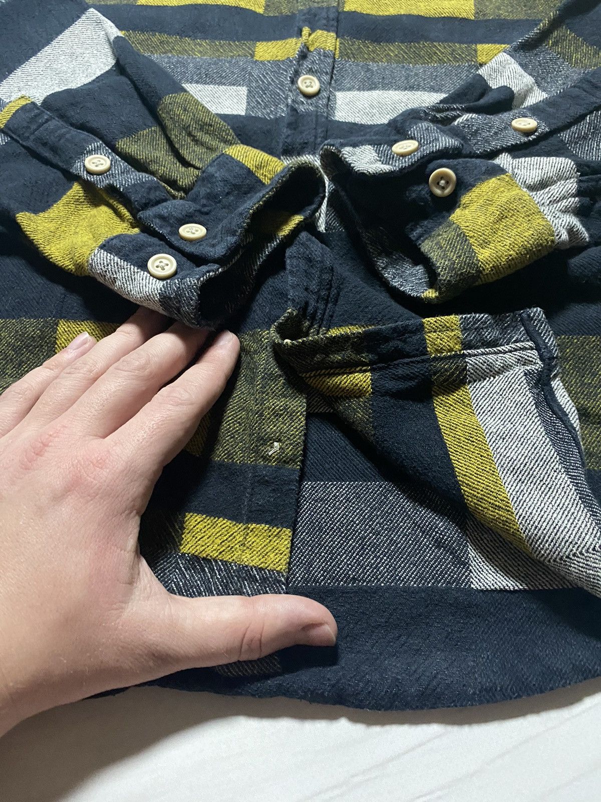 Designer × Folk Vintage Folk flannel multicolour faded y2k button up shirt Size US L / EU 52-54 / 3 - 9 Thumbnail