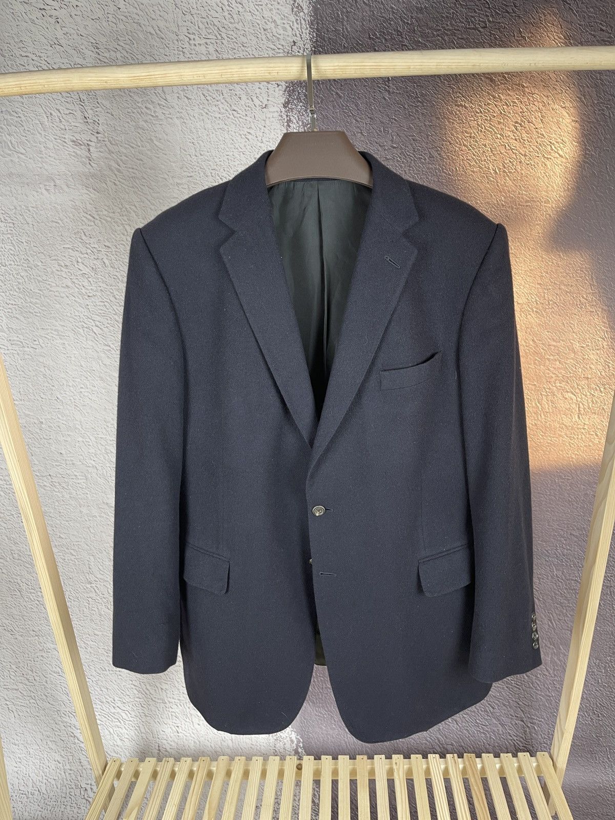 Ede & Ravenscroft Ede & Ravenscroft pure cashmere 2 button blazer Joshua Ellis Size 46L - 2 Thumbnail