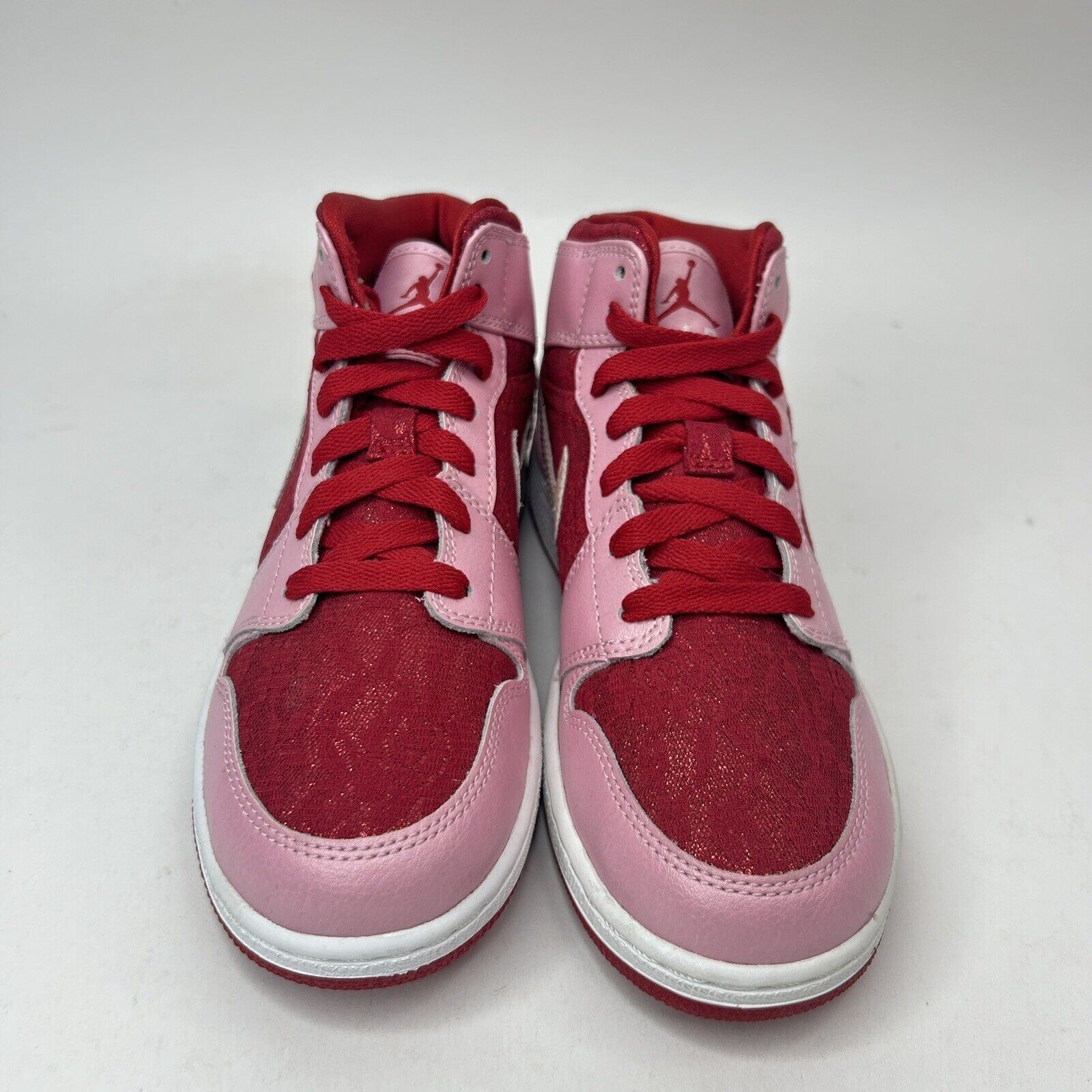 Jordan Brand Nike Air Jordan 1 Mid Premium “Valentine's Day” 2023 Size US 5.5 / IT 35.5 - 2 Thumbnail