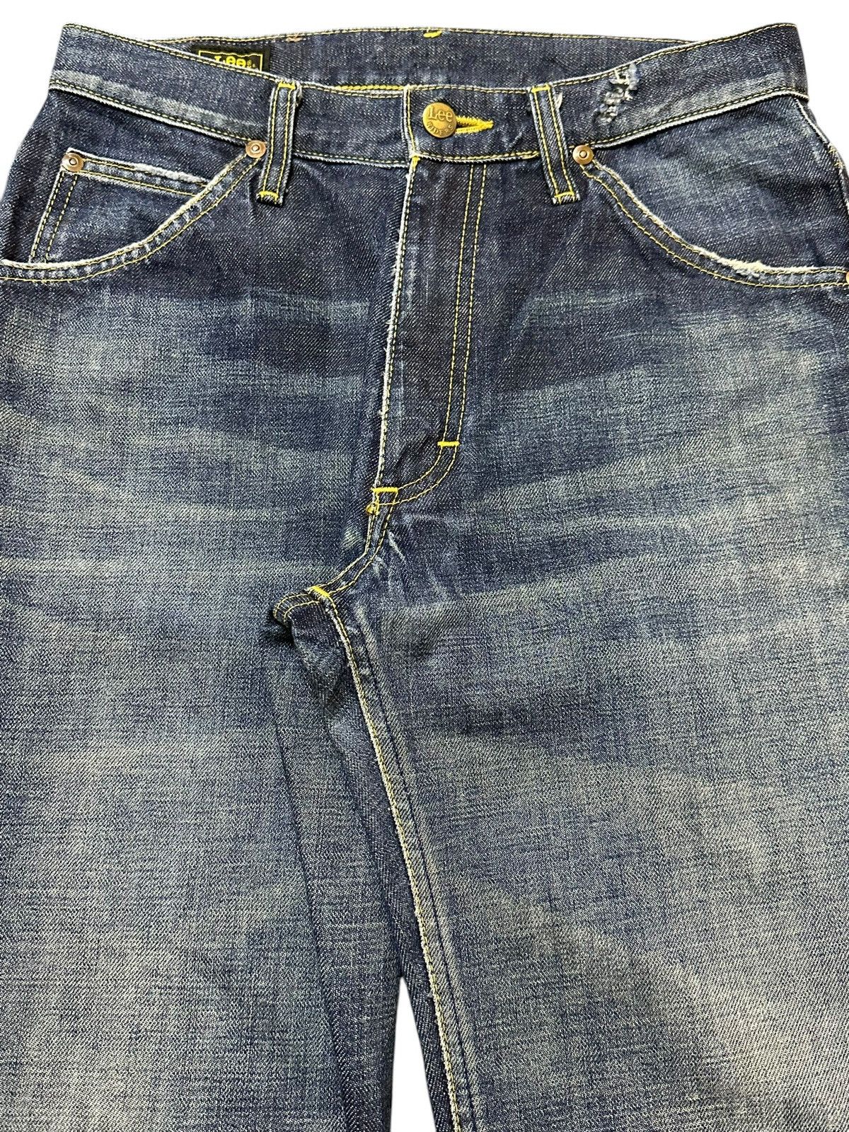 Lee Vintage Lee Riders Blue Faded Wash Style Wide Leg Jeans Size US 28 / EU 44 - 4 Thumbnail