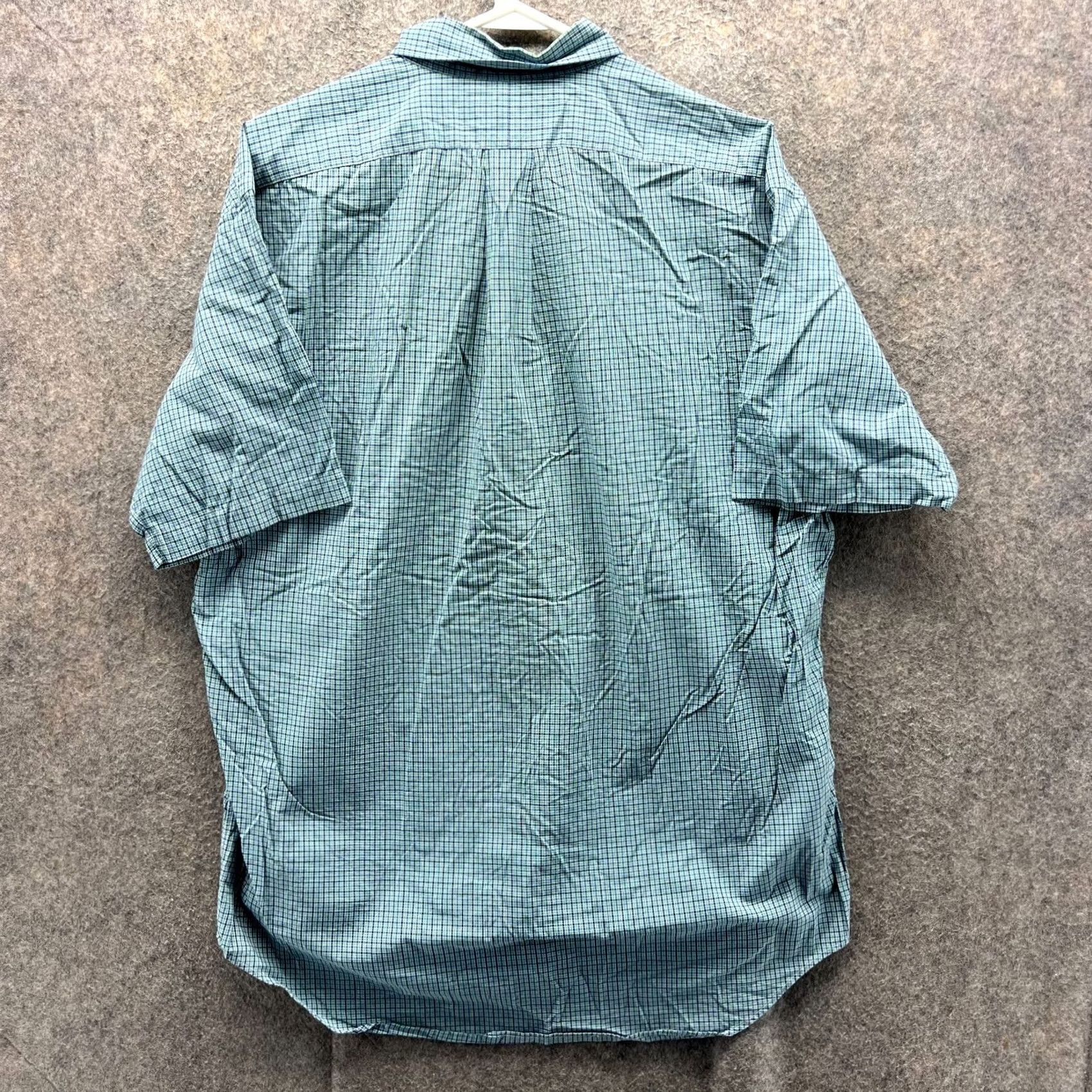 Polo Ralph Lauren VINTAGE Polo Ralph Lauren Shirt Mens M Blue Custom Blake Oxford Gingham Polo Ralph Lauren Shirt Button-Up Short Sleeve Collared Size US M / EU 48-50 / 2 - 2 Thumbnail