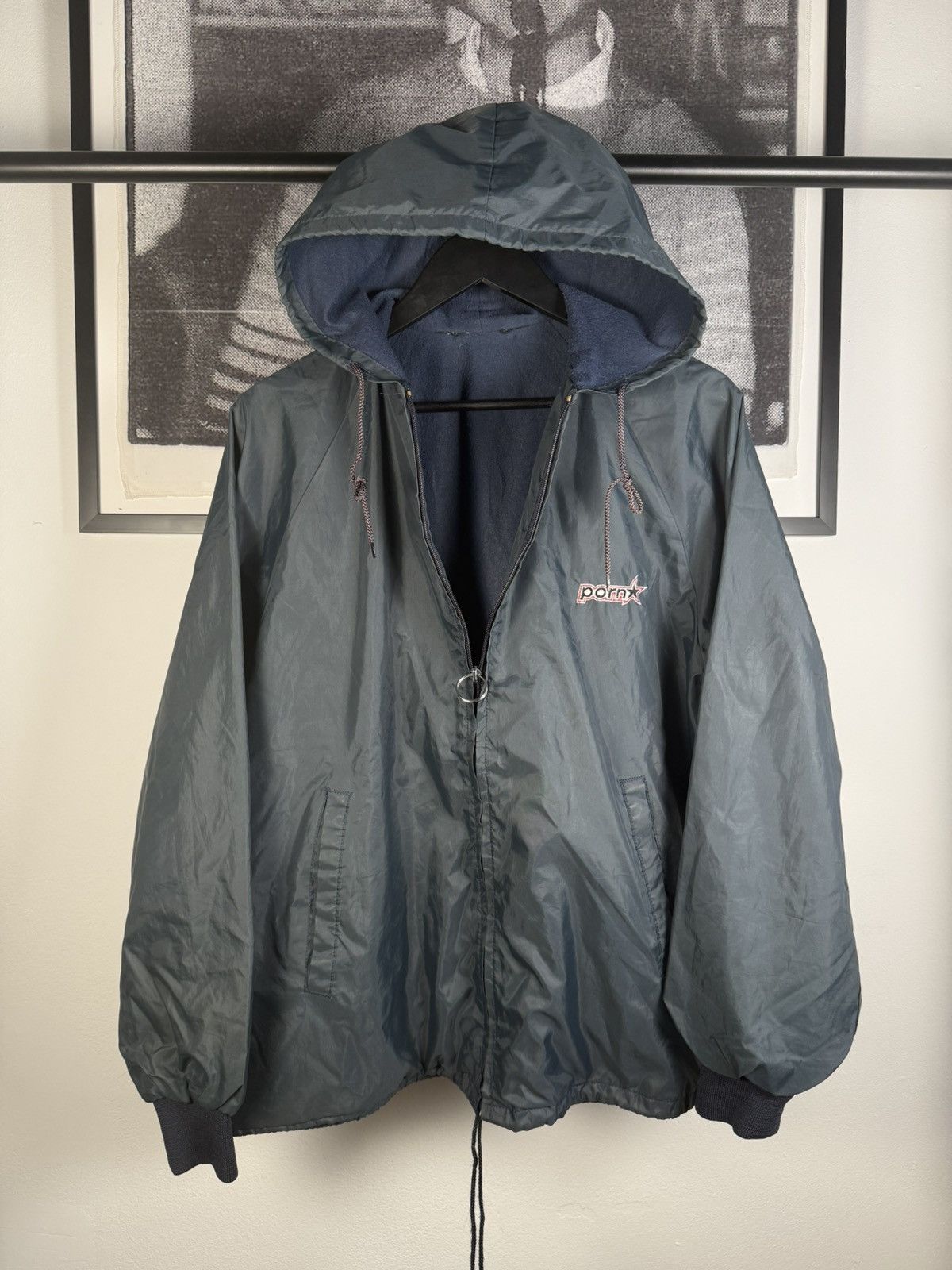 Hook-Ups VINTAGE PORN STAR GRAIL⭐️ 90s LOGO LIGHT PARKA JACKET Size US XL / EU 56 / 4 - 7 Thumbnail