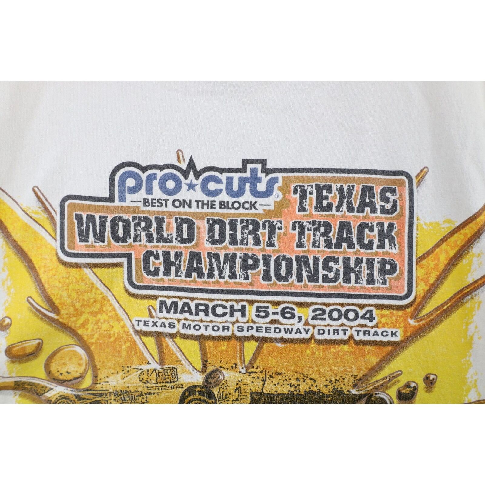 Vintage Vintage Y2K 2004 Texas Motor Speedway Dirt Racing T-Shirt Size US XL / EU 56 / 4 - 5 Thumbnail
