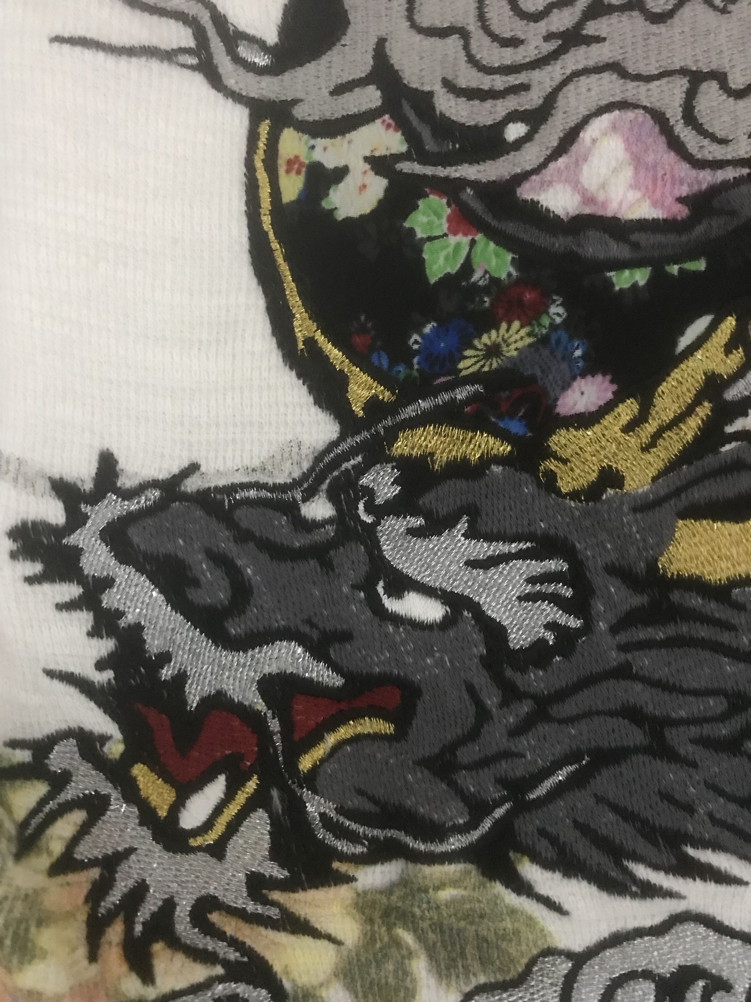Japanese Brand RARE Miyabi Musubi Sukajan Japanese Dragon Embroidery Tee Size US M / EU 48-50 / 2 - 7 Thumbnail