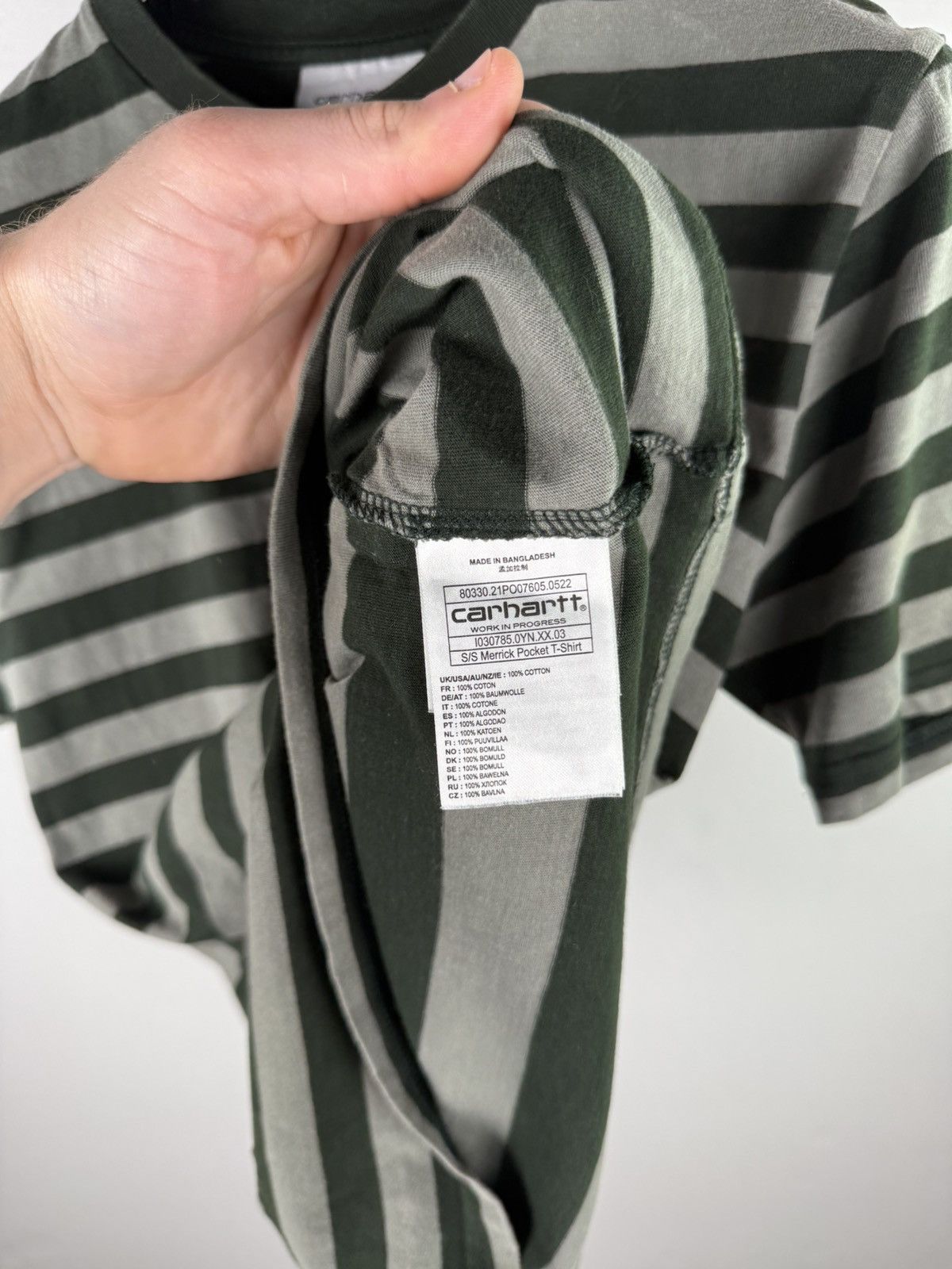 Carhartt × Carhartt Wip Carhartt WIP OG Striped Pocket Tee Size US S / EU 44-46 / 1 - 5 Thumbnail