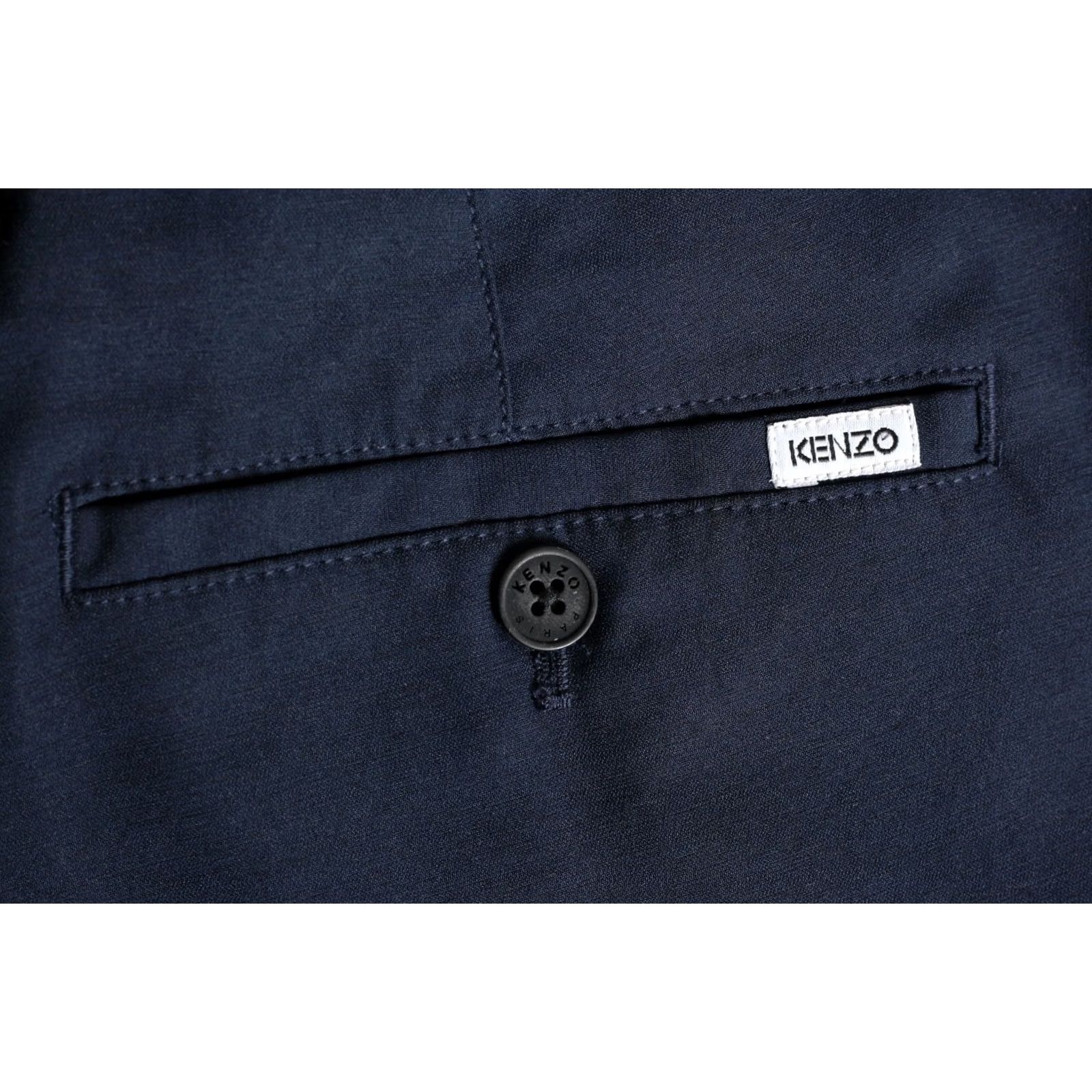 Kenzo KENZO Paris Stretch K-Fit Chino Pants Trousers Men 48 Blue Regular Slim 33in Inseam Italy DZ4252 Size US 32 / EU 48 - 4 Thumbnail