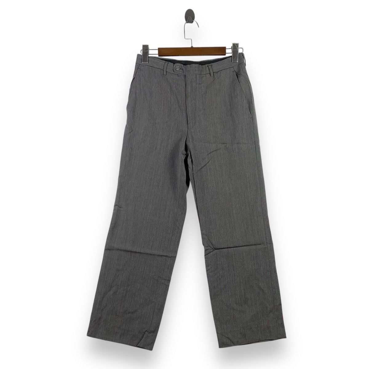 Alfred Dunhill Vintage DUNHILL Made In Italy Gray Wool Bottom Pants Trouser Size US 30 / EU 46 - 1 Thumbnail