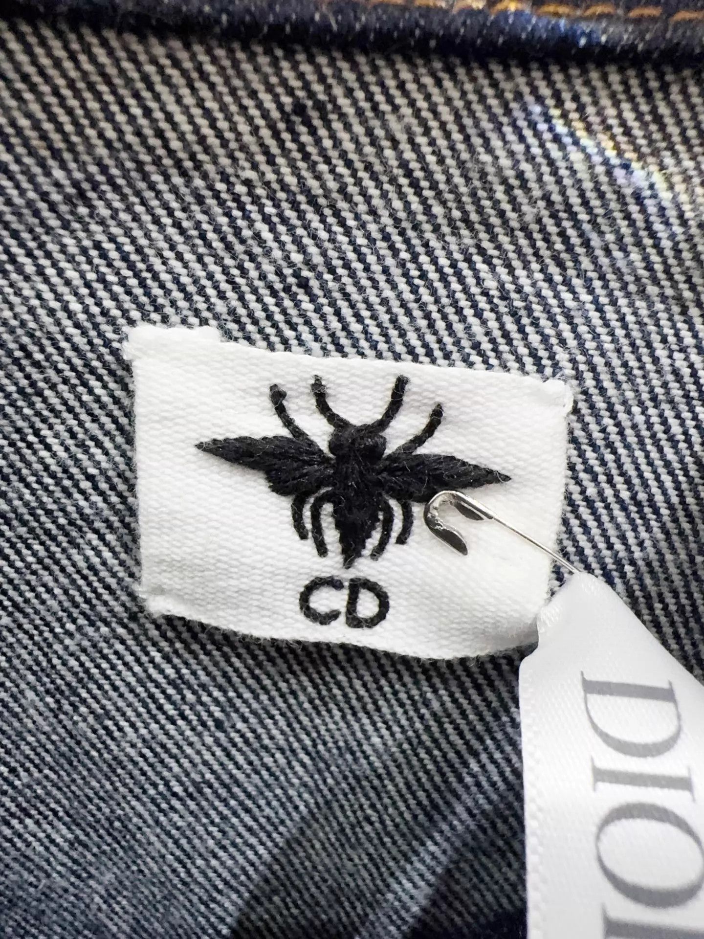 Dior Dior Bee Embroidery Denim Jacket F36 Size XS / US 0-2 / IT 36-38 - 3 Thumbnail