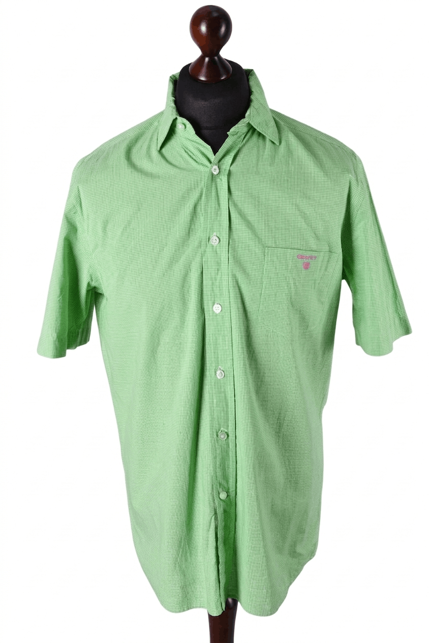 Gant Gant Manhattan Poplin Short Sleeve Check Shirt Size US L / EU 52-54 / 3 - 1 Thumbnail