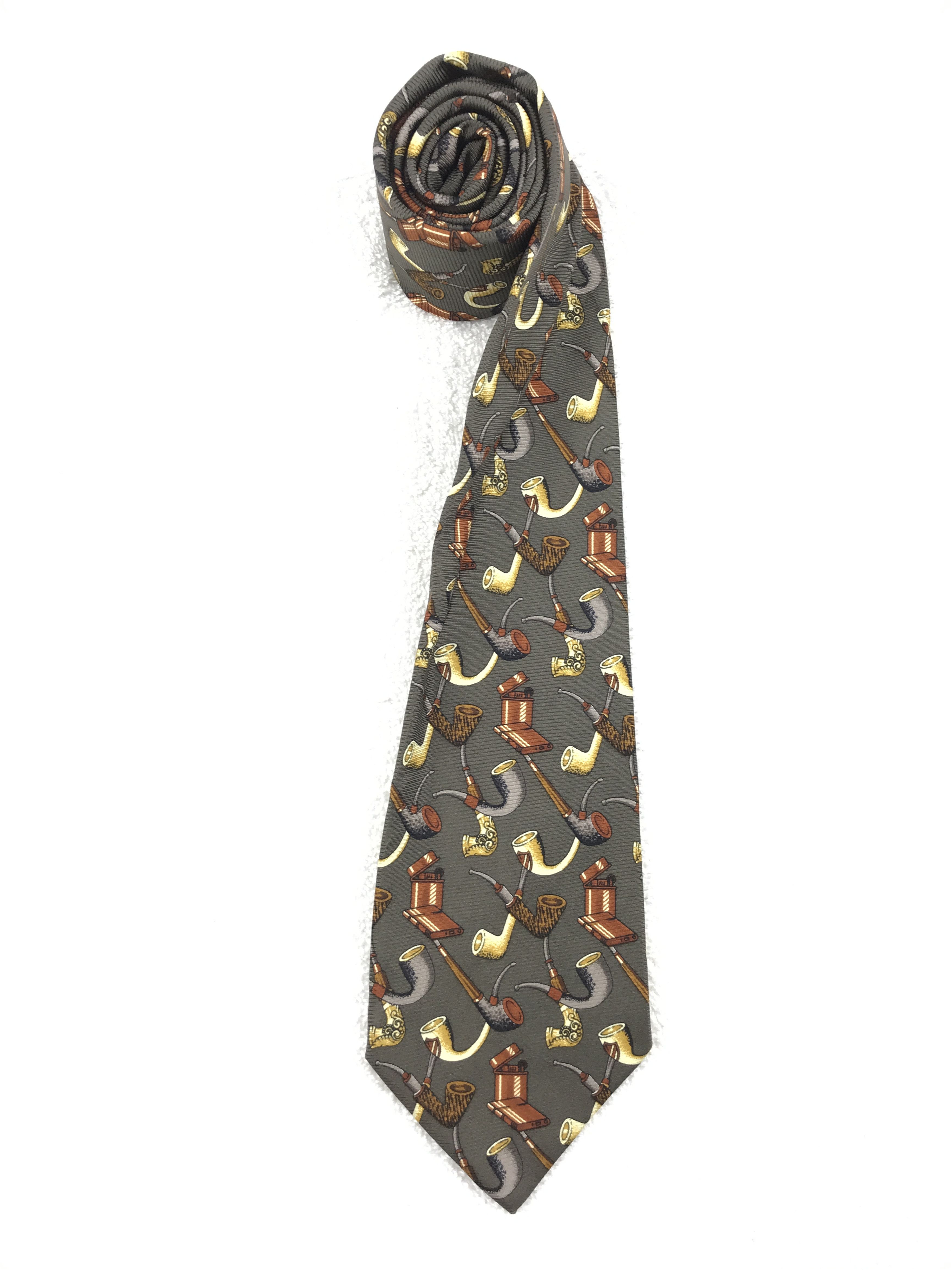 Alfred Dunhill × Vintage Vintage Alfred Dunhill Silk Necktie Size ONE SIZE - 2 Thumbnail