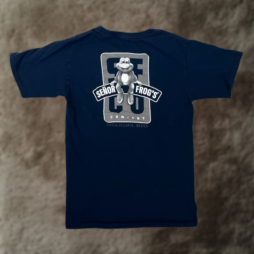 Vintage VINTAGE Senor Frogs Puerto Vallarta T-Shirt Men Small Blue 90s Beach Classic Size L Regular Short Sleeve Size US L / EU 52-54 / 3 - 1 Thumbnail