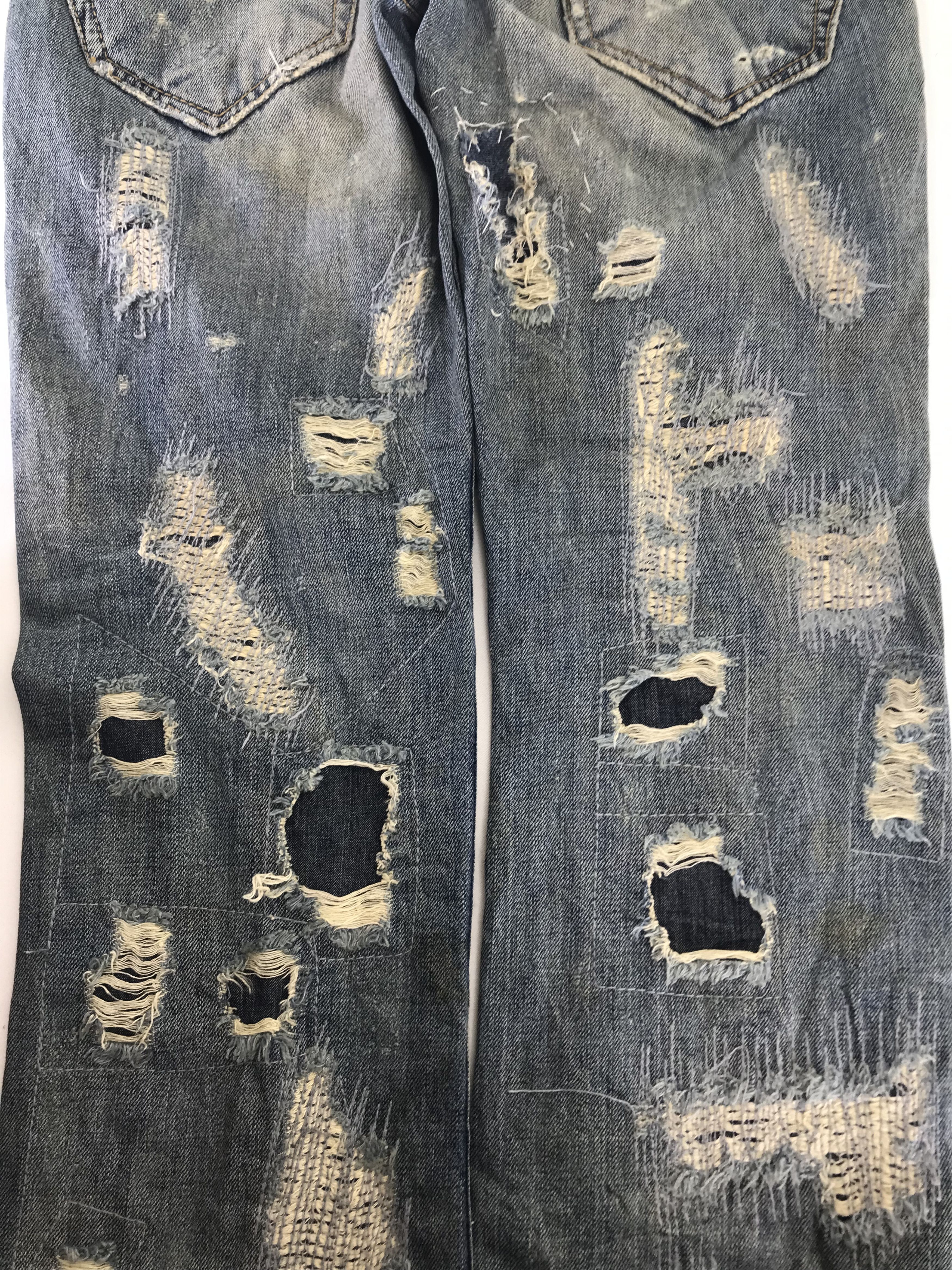 If Six Was Nine Vintage Japanese Distressed Design Jeans Size US 31 - 10 Thumbnail