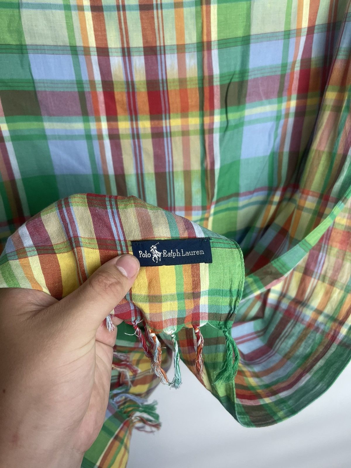 Polo Ralph Lauren × Vintage Polo Ralph Lauren vintage scarf 90s Size ONE SIZE - 5 Thumbnail
