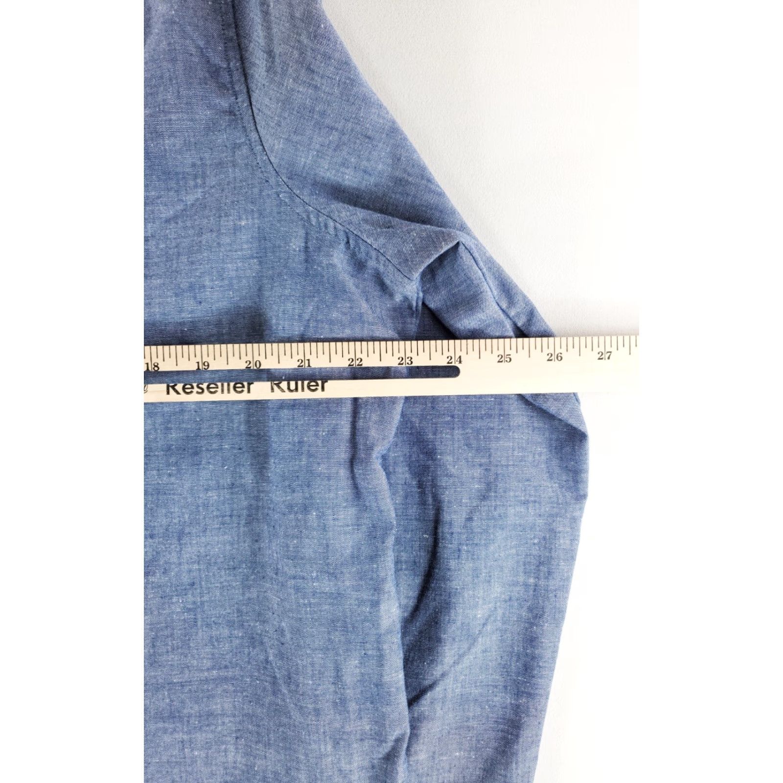 Levi's Levi's Chambray Shirt Blue Mens L Button Blend Poly Cotton Long Sleeve 40 Size US L / EU 52-54 / 3 - 6 Thumbnail