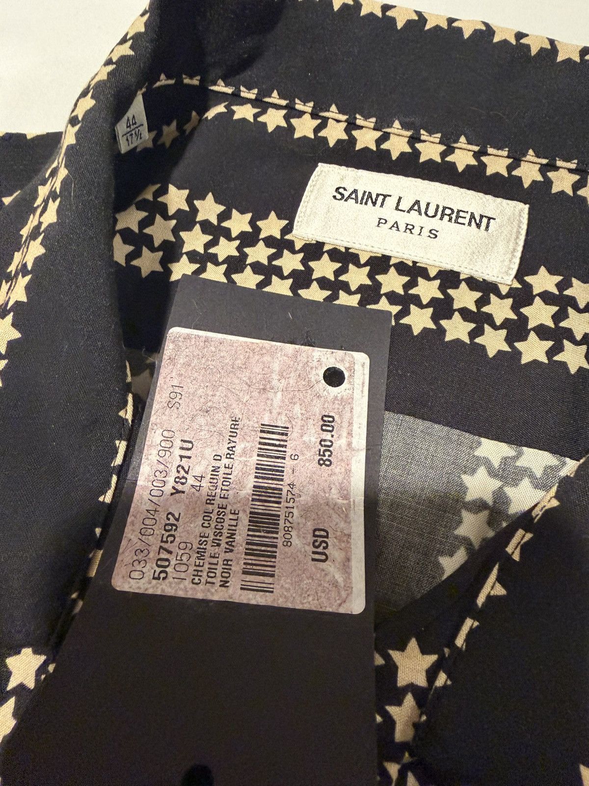 Saint Laurent Paris Saint Laurent men star print shirt. 44/17.5/XXL. $890 Size US XXL / EU 58 / 5 - 4 Thumbnail