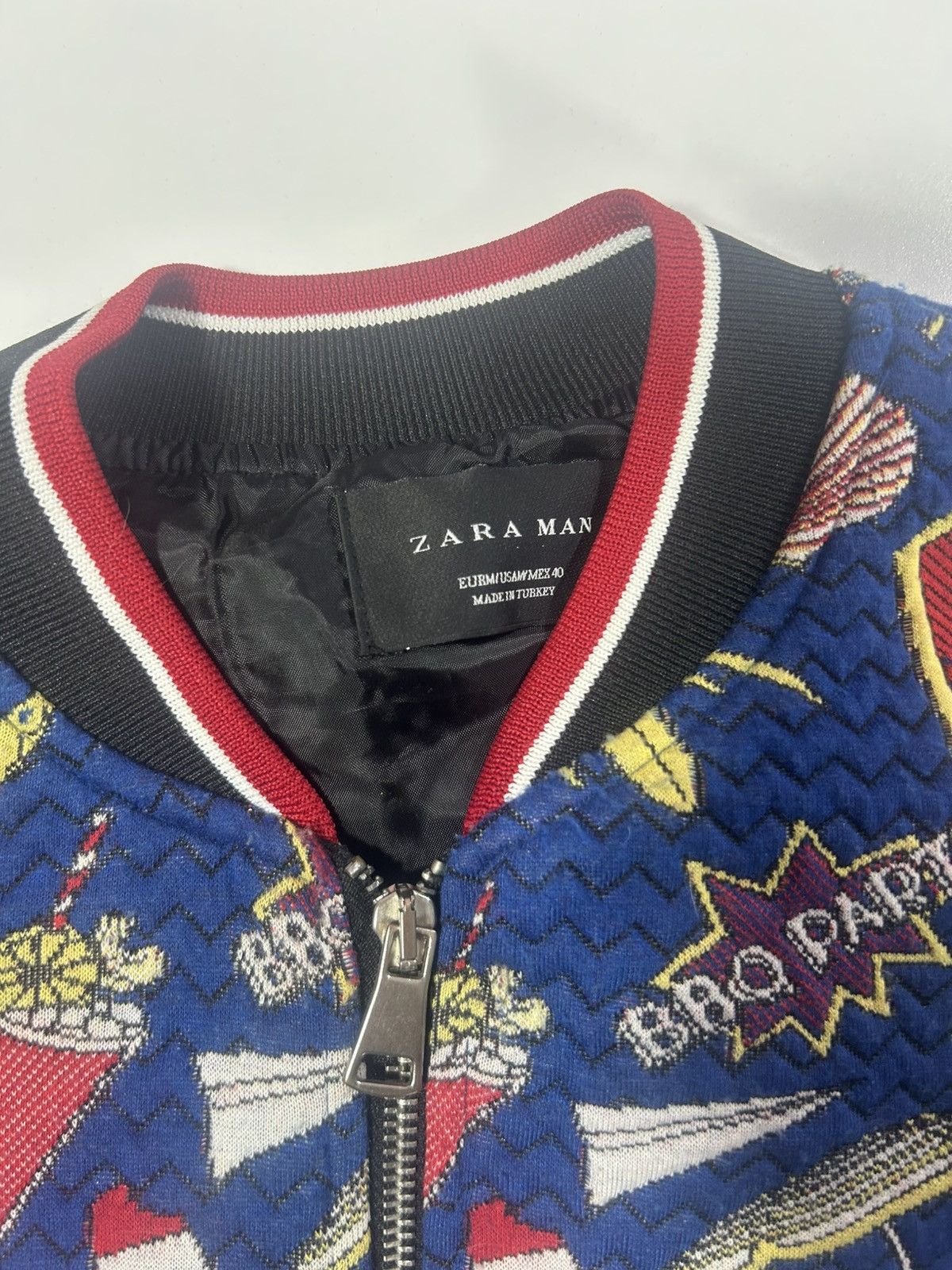 Zara Rare Zara Man medium lined Barbecue party colourful jacket Size US M / EU 48-50 / 2 - 2 Thumbnail