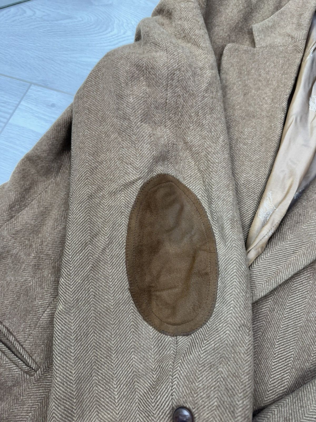 Burberry × Vintage Vintage Burberry Cashmere Rare Luxury Blazer Jacket Size 42R - 6 Thumbnail