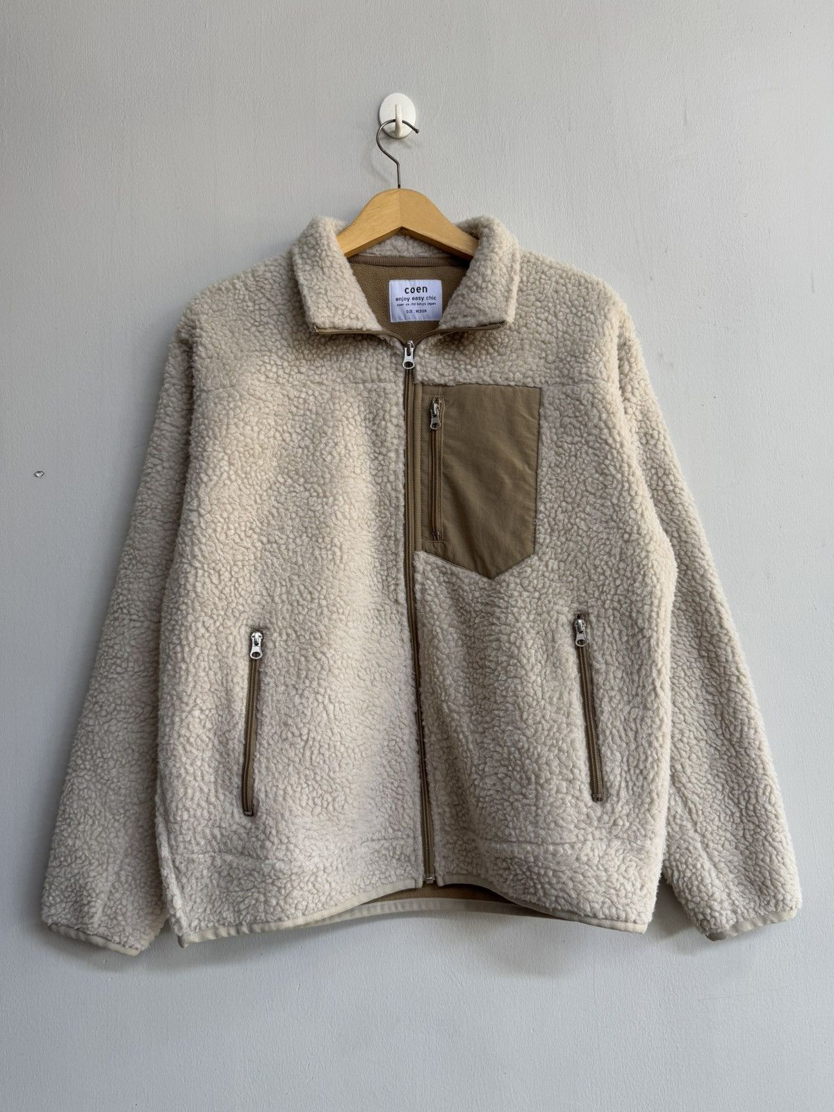 Japanese Brand COEN DISCUS ATHLETIC FLEECE ZIP JACKET Size US M / EU 48-50 / 2 - 1 Thumbnail